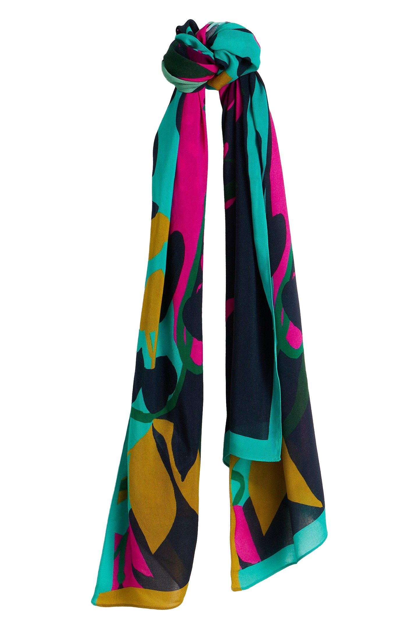 SOPHIE PRINTED SCARF PURPLE MULTI 2