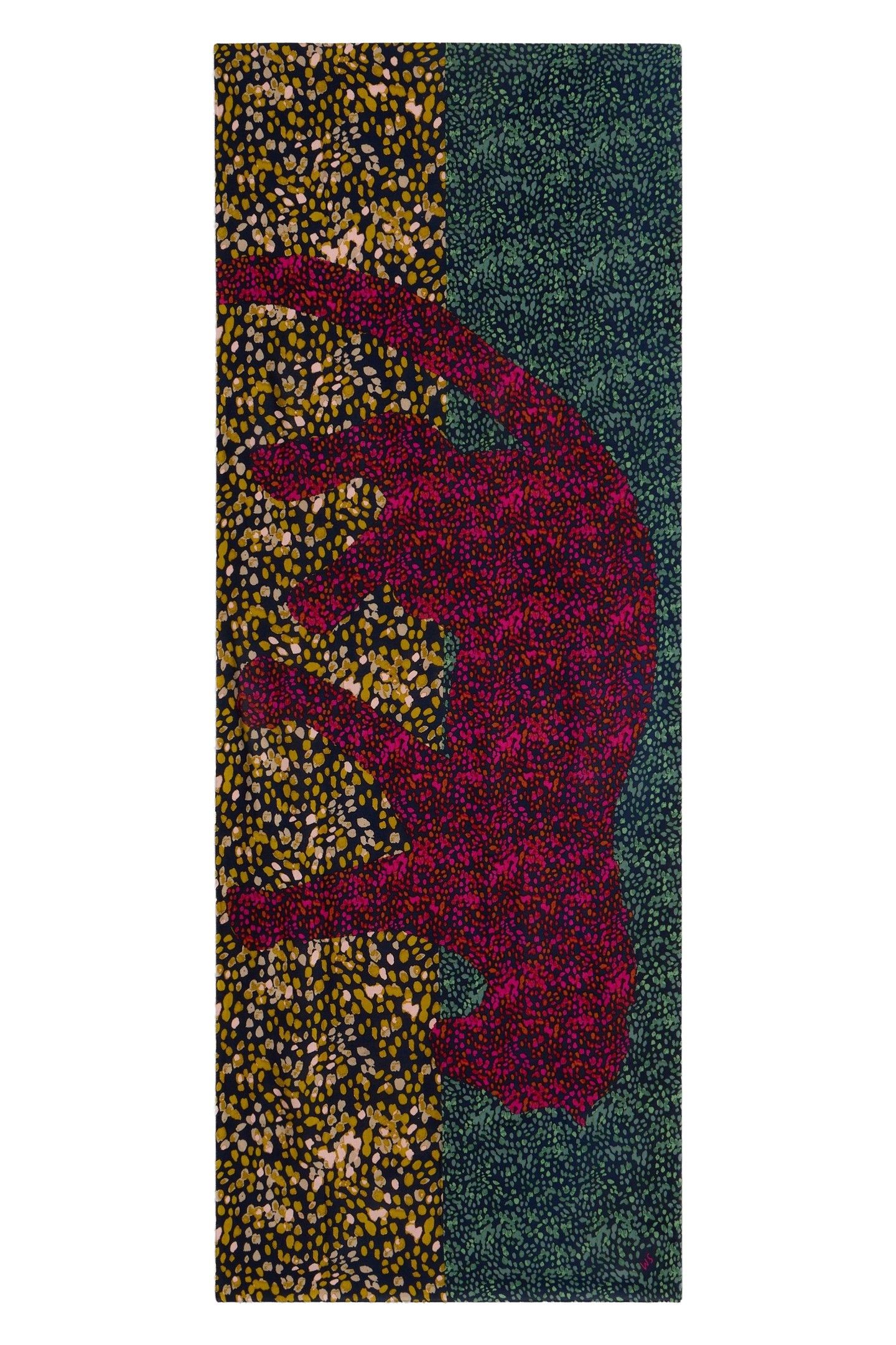 SOPHIE PRINTED SCARF CHARTREUSE MULTI 1