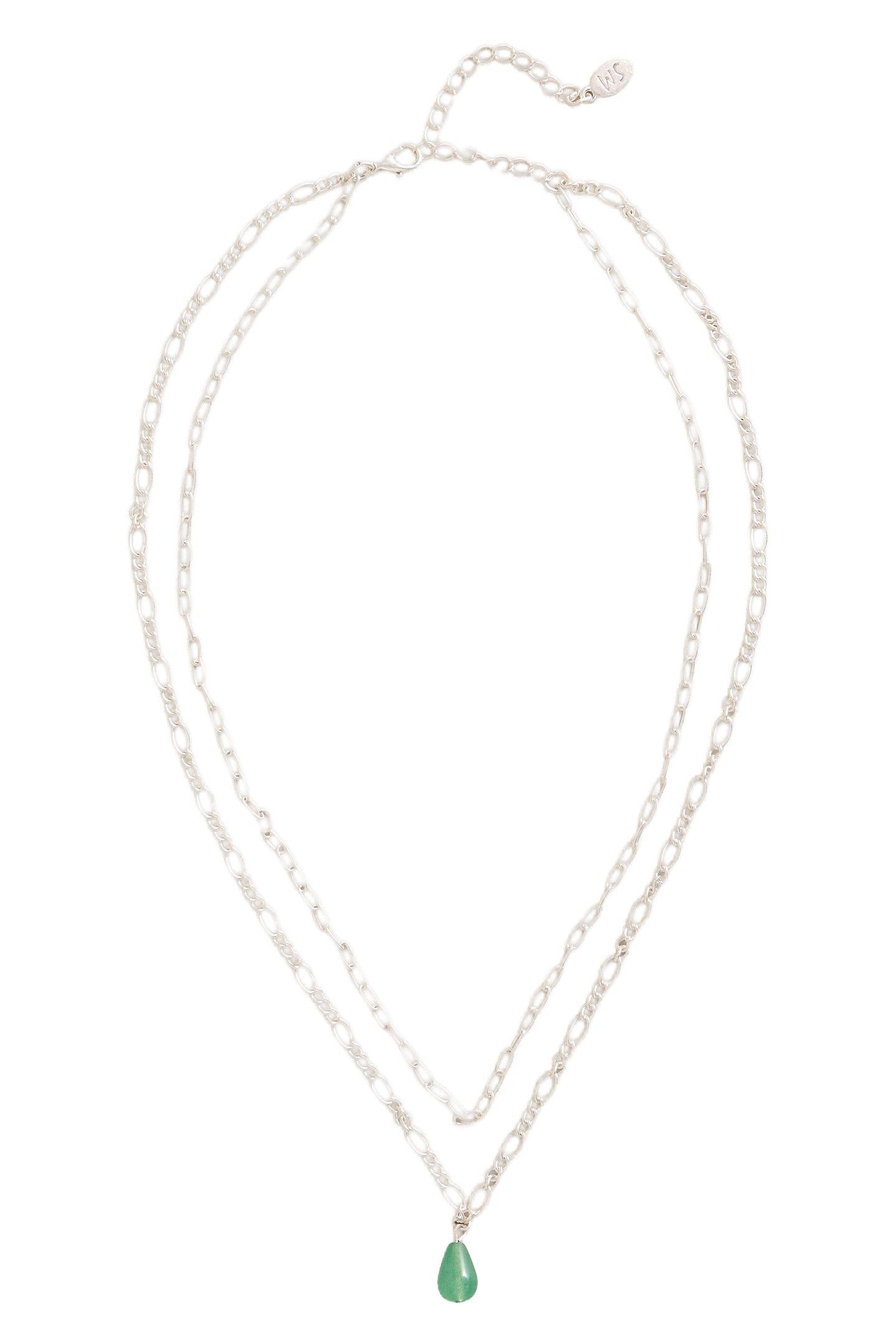 LILY MULTI DROP NECKLACE GREEN MULTI 2