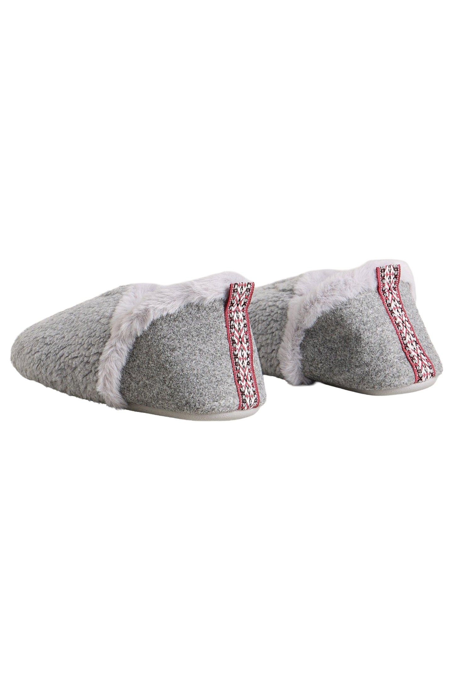 REYA CLOSED BACK SLIPPER LIGHT GREY 2