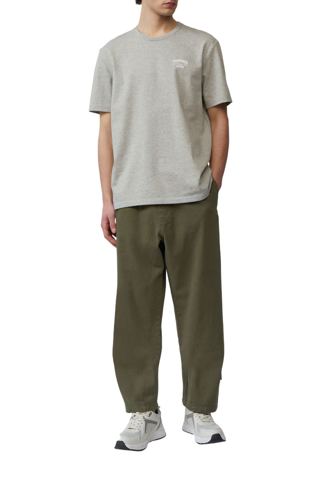 S.OLIVER-QS T-SHIRTS GREY/BLACK 2