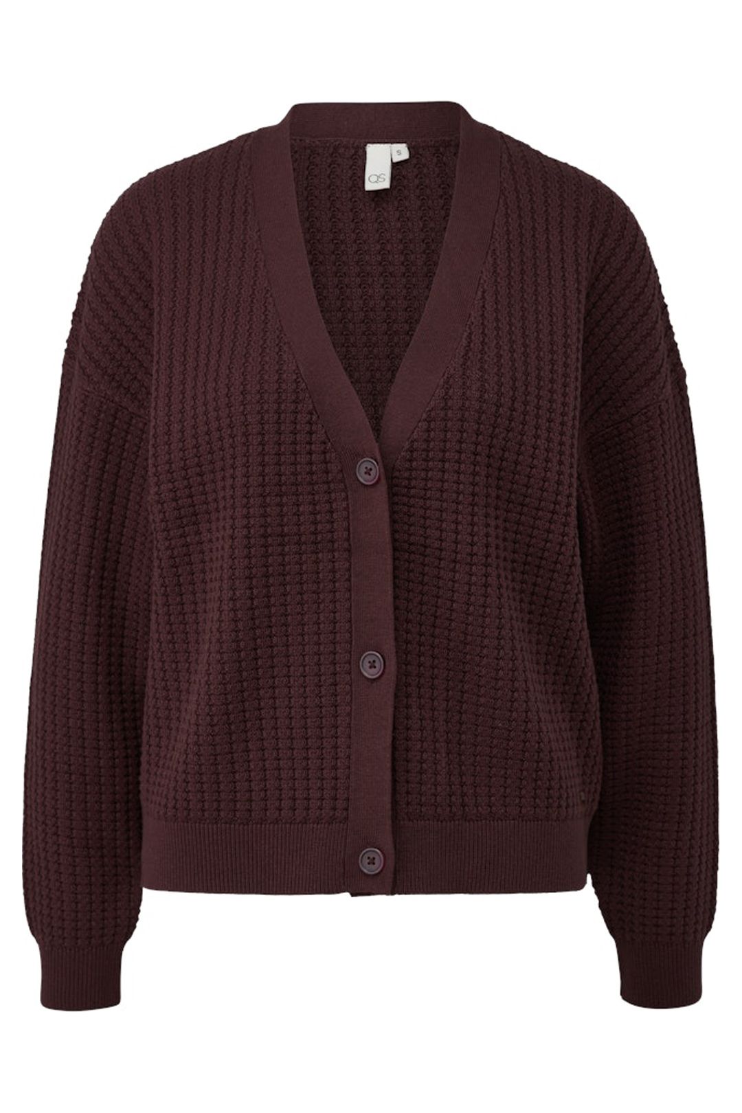 S.OLIVER-QS CARDIGAN AUBERGINE 4