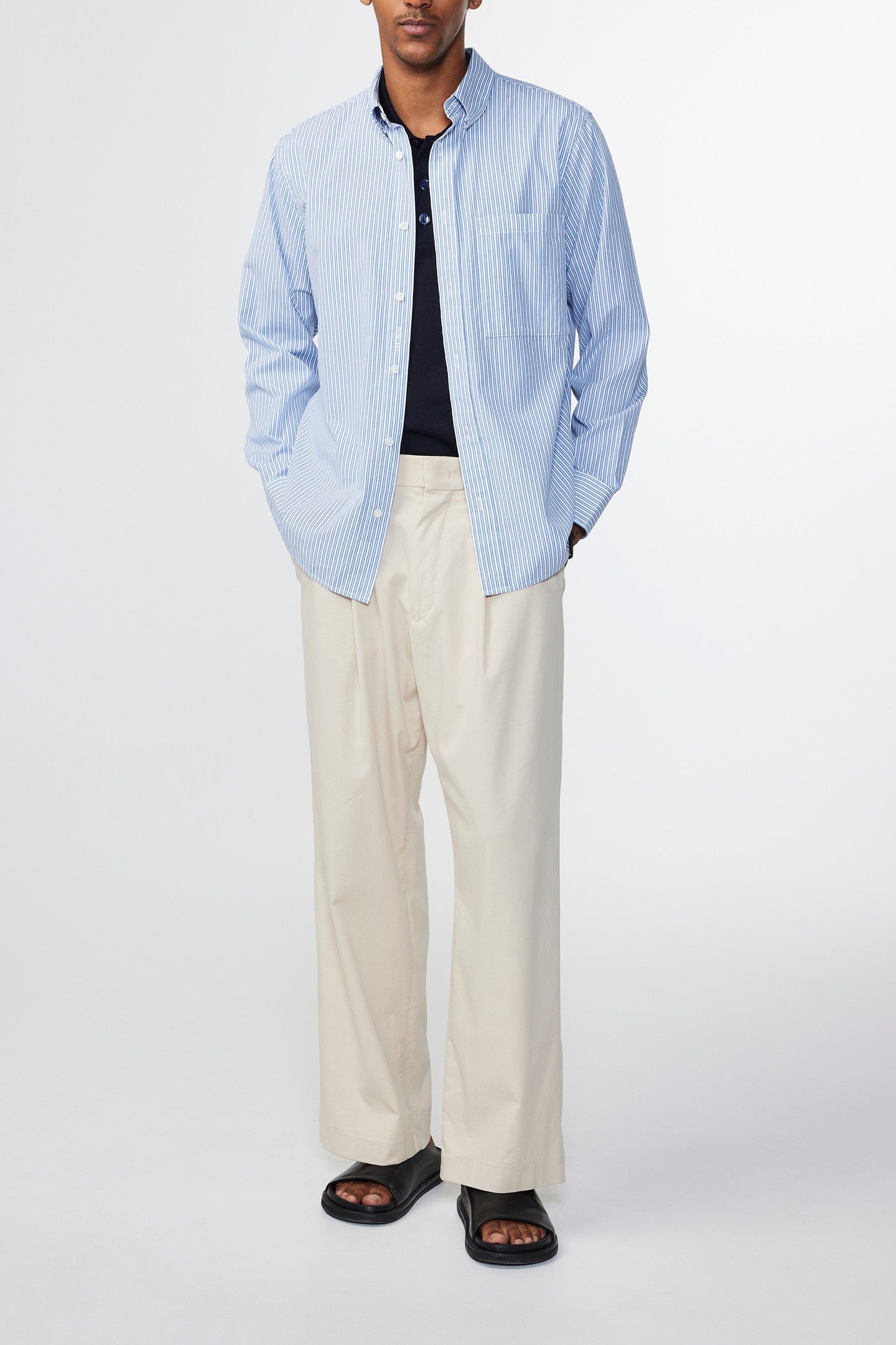 COHEN SHIRT 5222 BLUE STRIPE 1