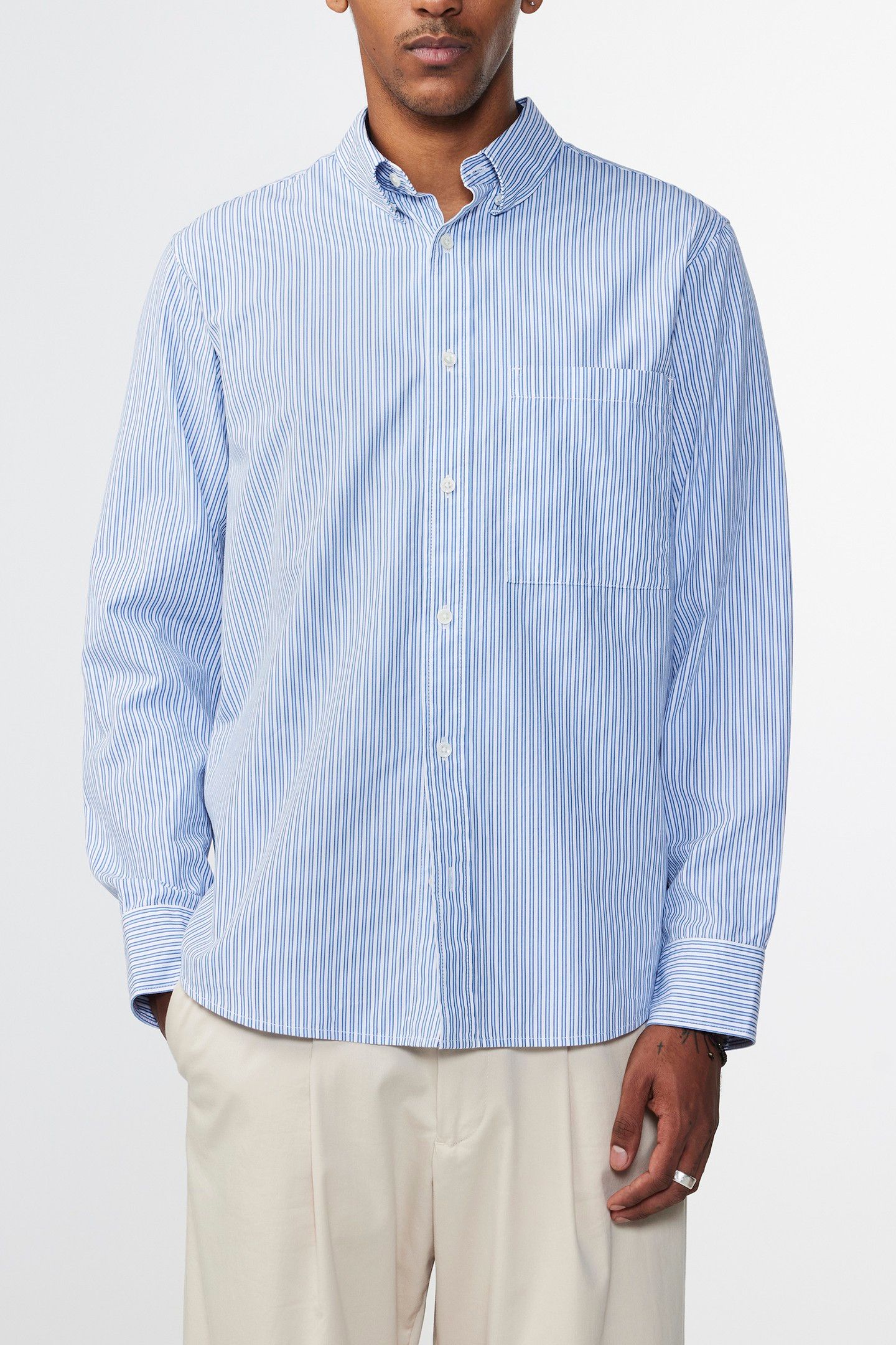 COHEN SHIRT 5222 BLUE STRIPE 2