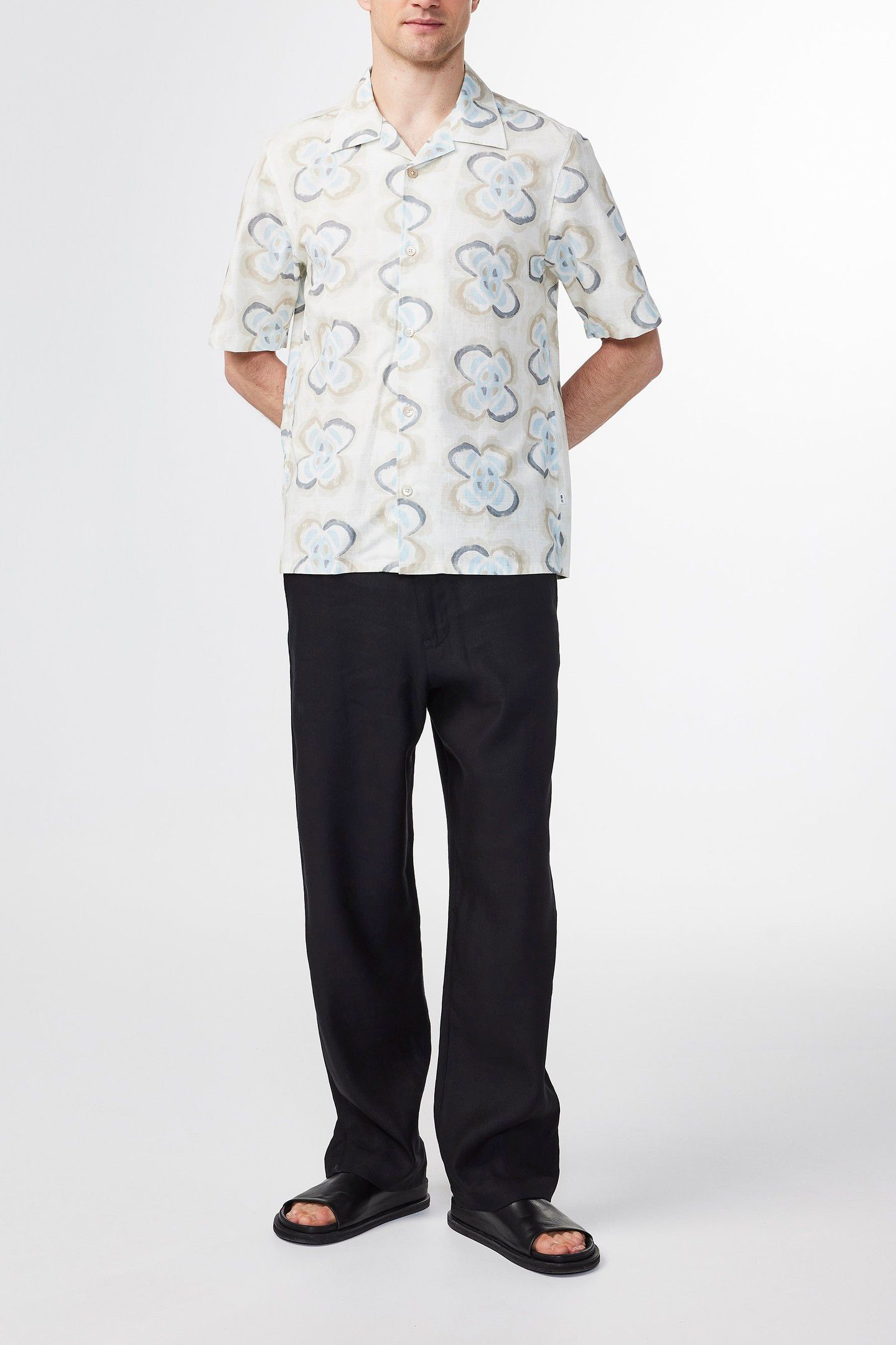 OLE SS SHIRT 5210 ECRU PRINT 1