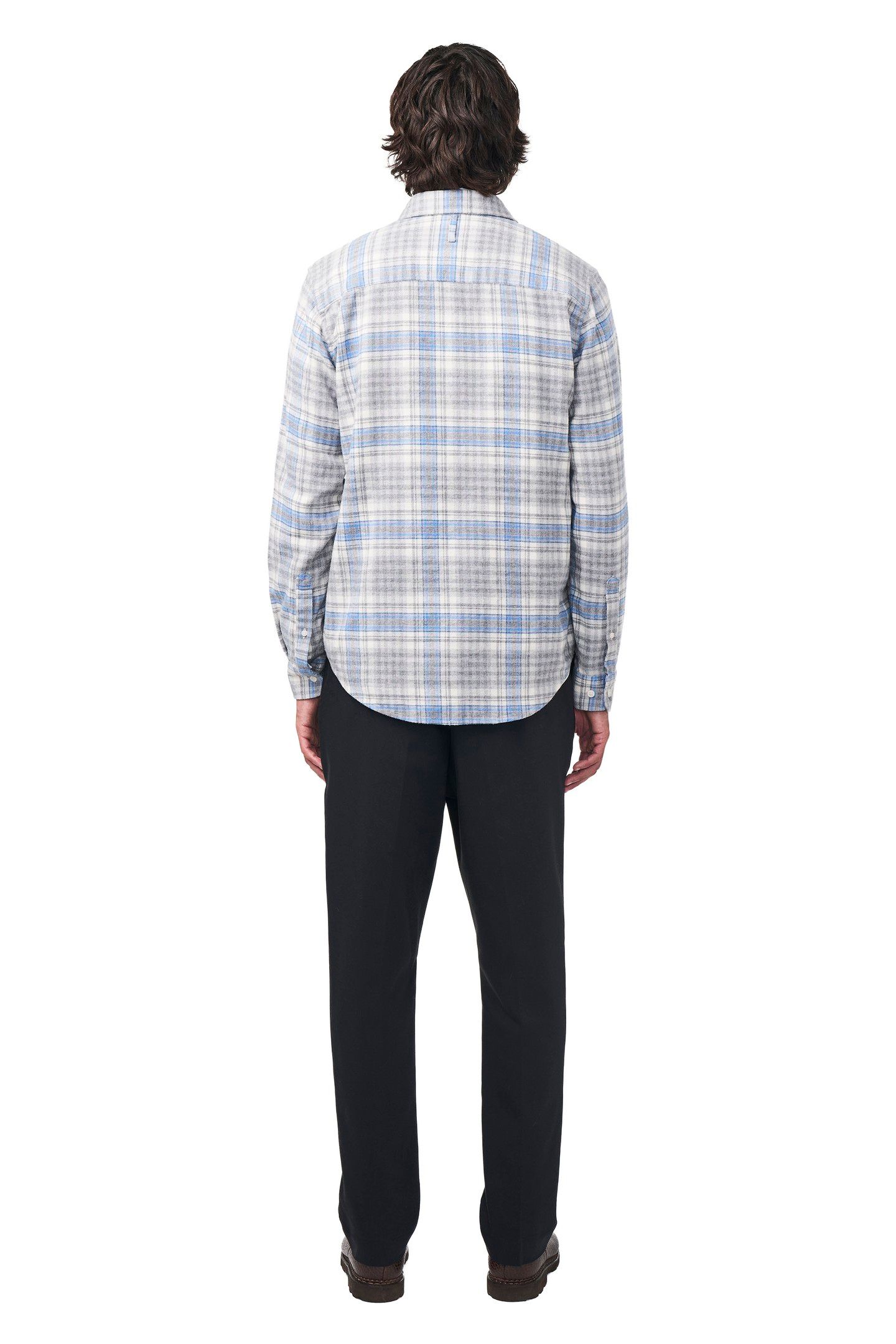 ARNE SHIRT 5166 GREY CHECK 3