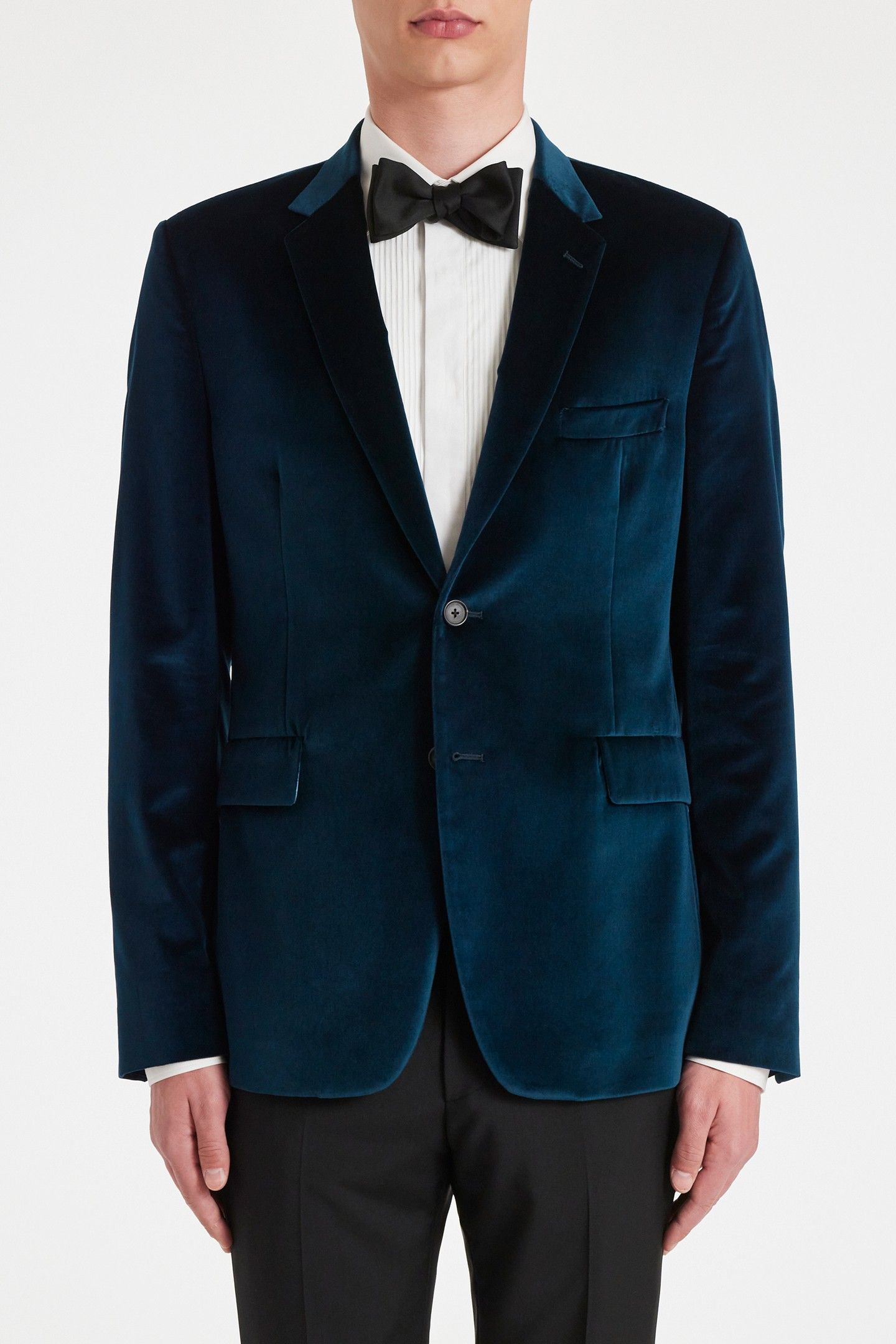 MENS SLIM FIT 2 BTN JACKET INKY BLUE 1