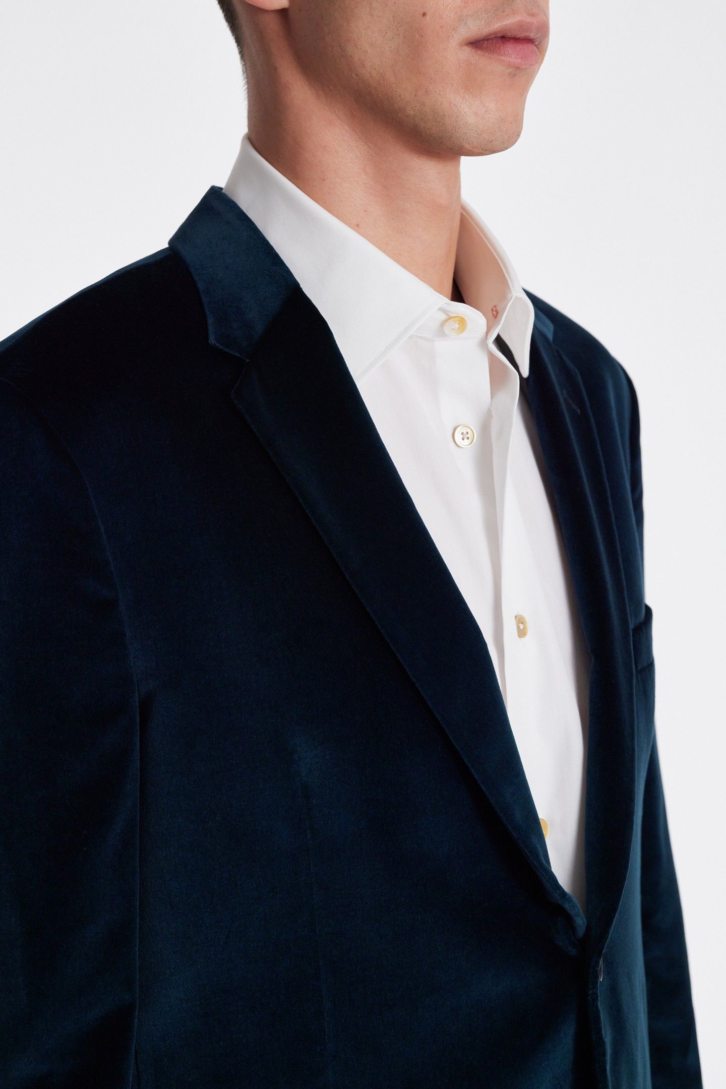 MENS SLIM FIT 2 BTN JACKET INKY BLUE 6