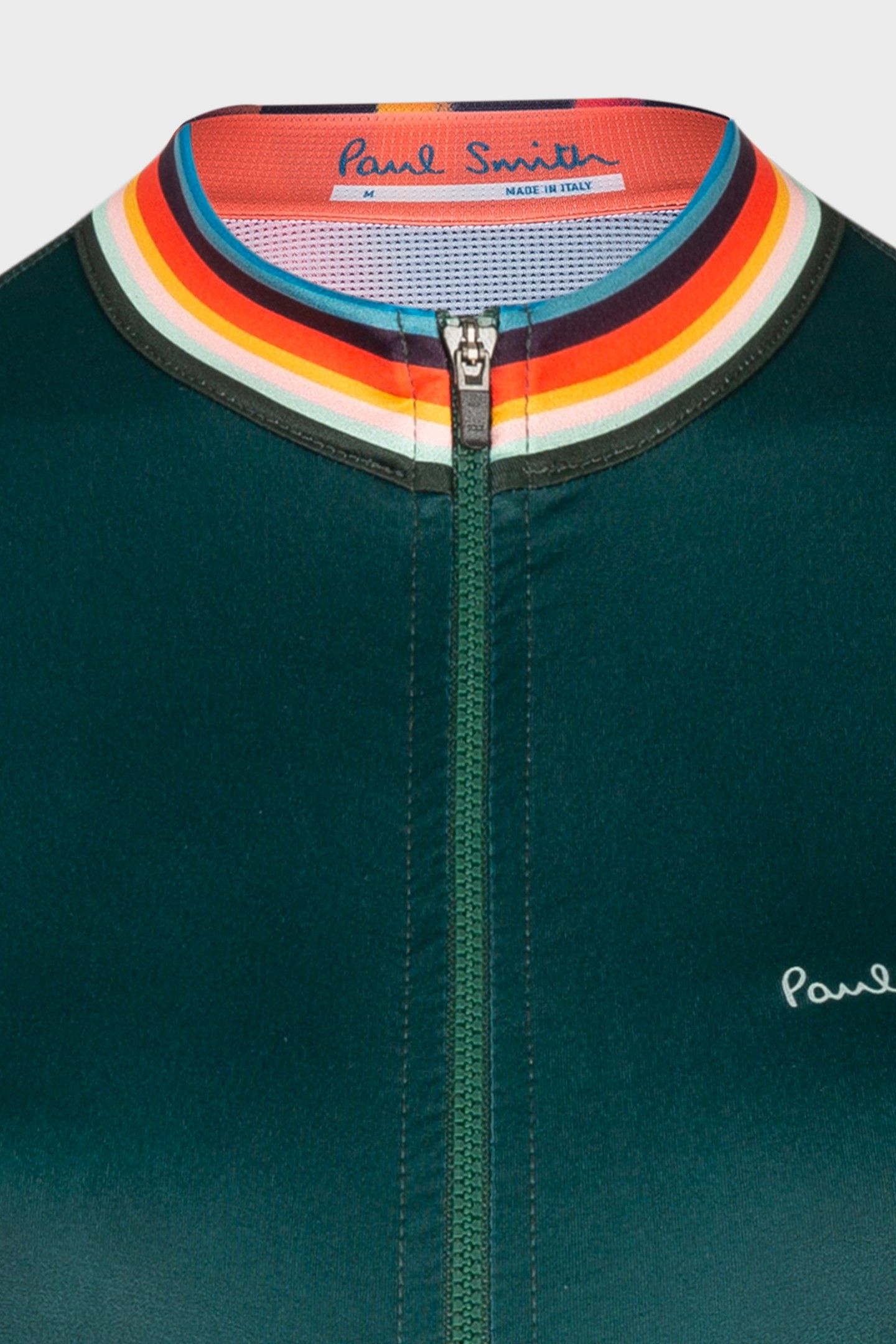 WOMENS CYCLE JERSEY L/S ARTIST STRIPE VERY DARK GREEN 8