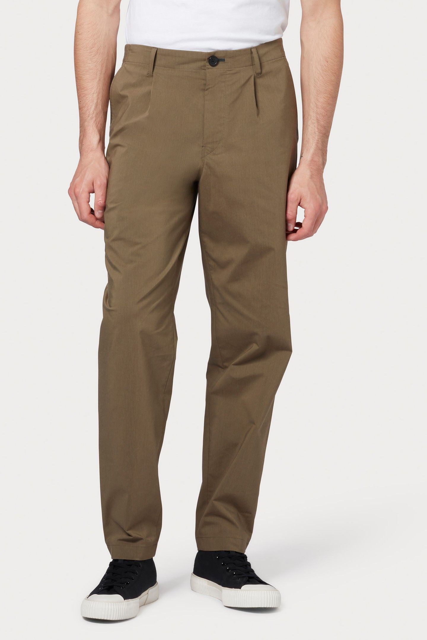 MENS TAPERED FIT TROUSER MILITARY GREEN 2