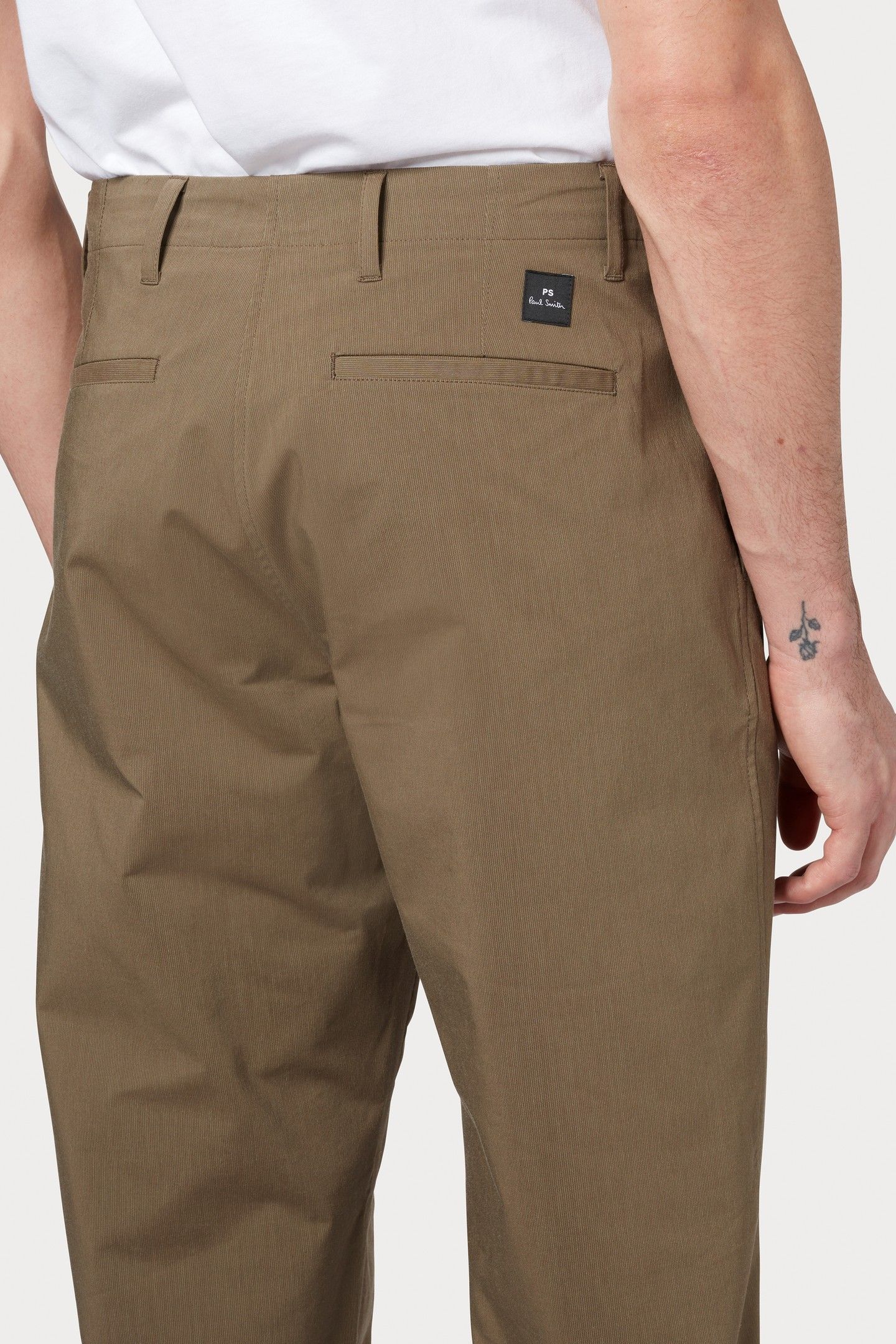 MENS TAPERED FIT TROUSER MILITARY GREEN 6
