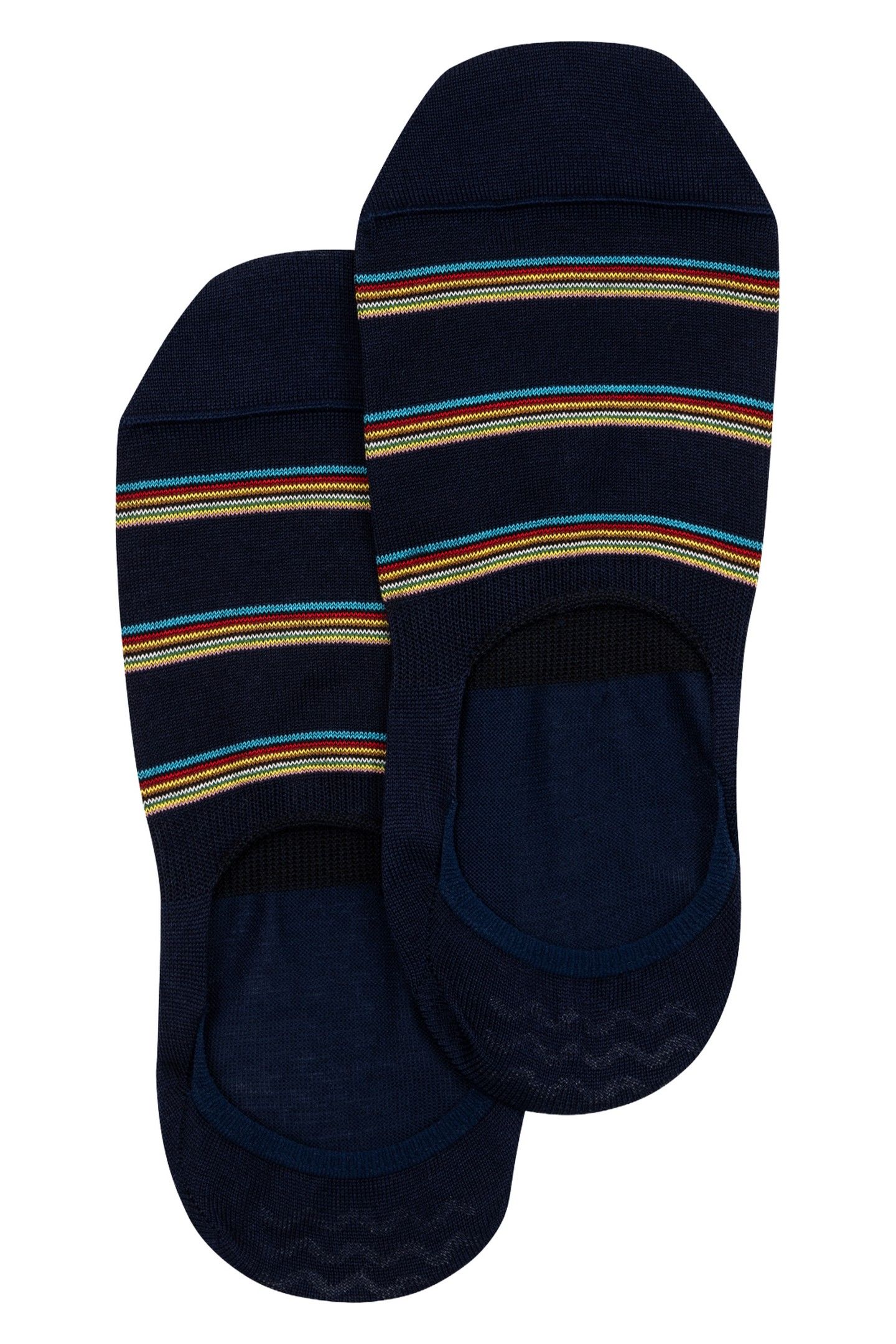 MEN SOCK SIG BLK NO SHOW NAVY 1