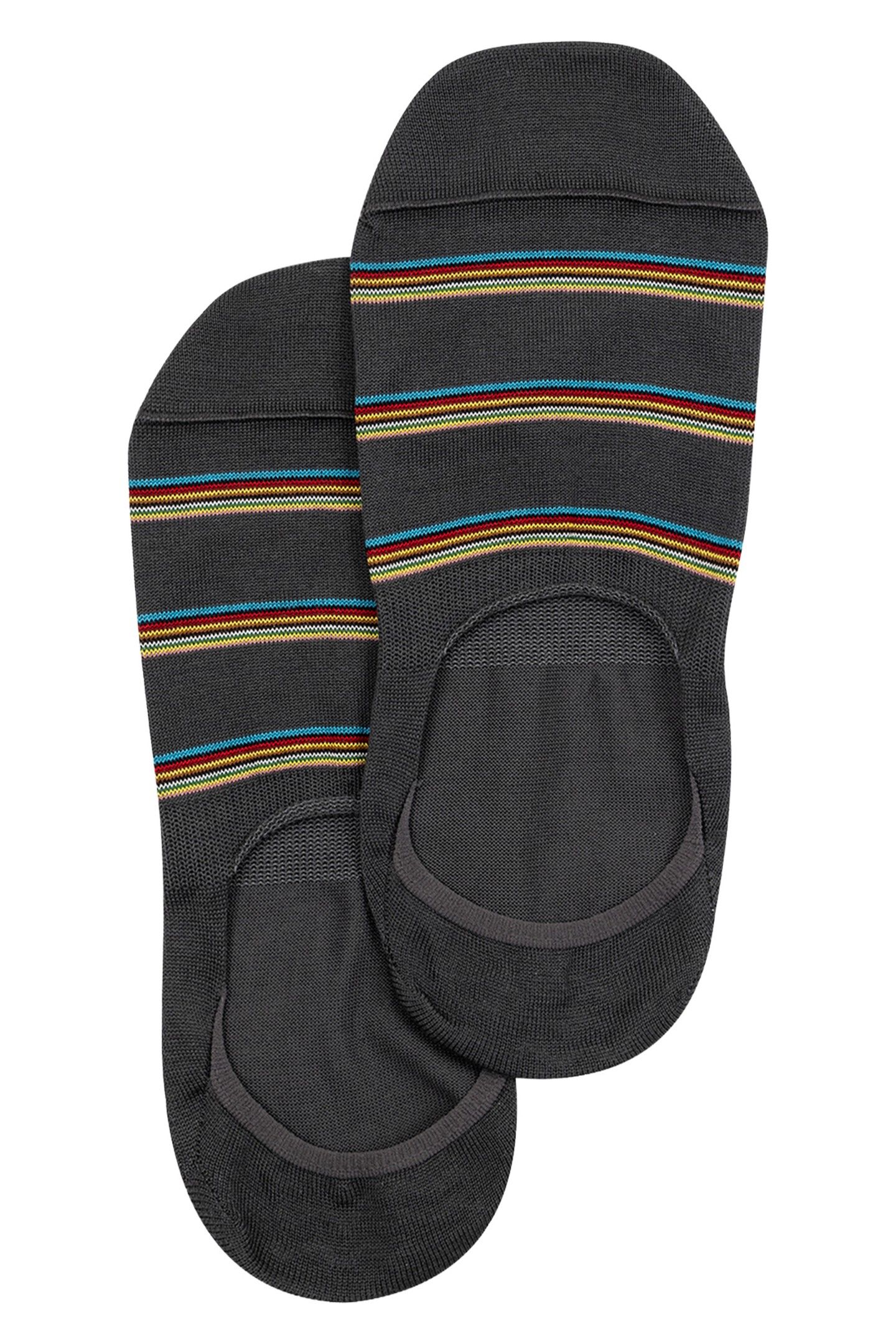 MEN SOCK SIG BLK NO SHOW SLATE 1