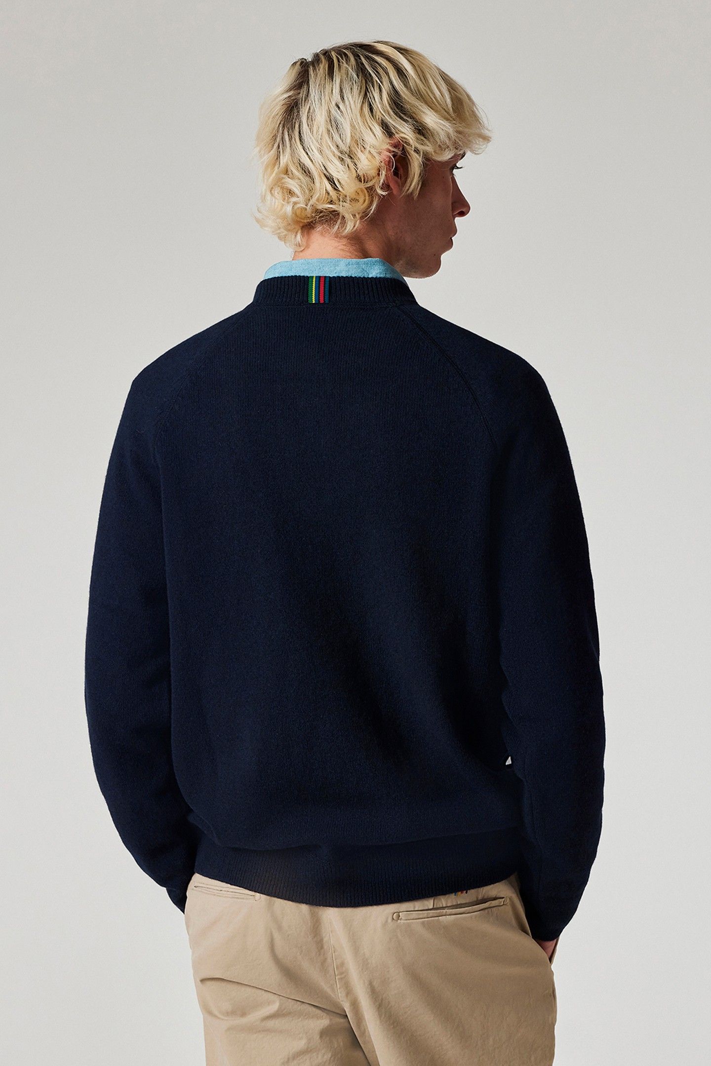 MENS SWEATER CREW NECK VERY DARK NAVY 5