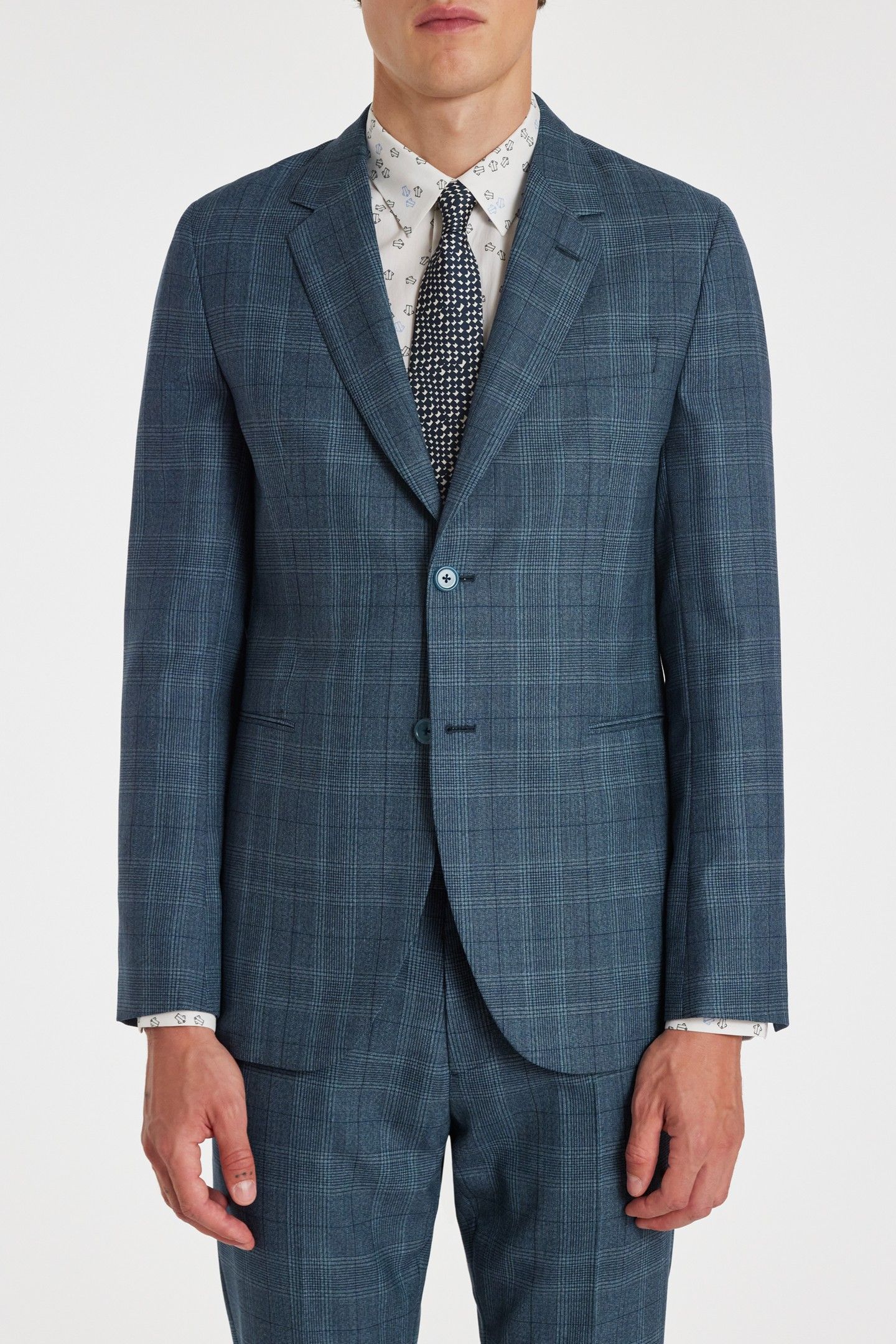 GENTS 2 BTN JACKET TURQUOISE 1