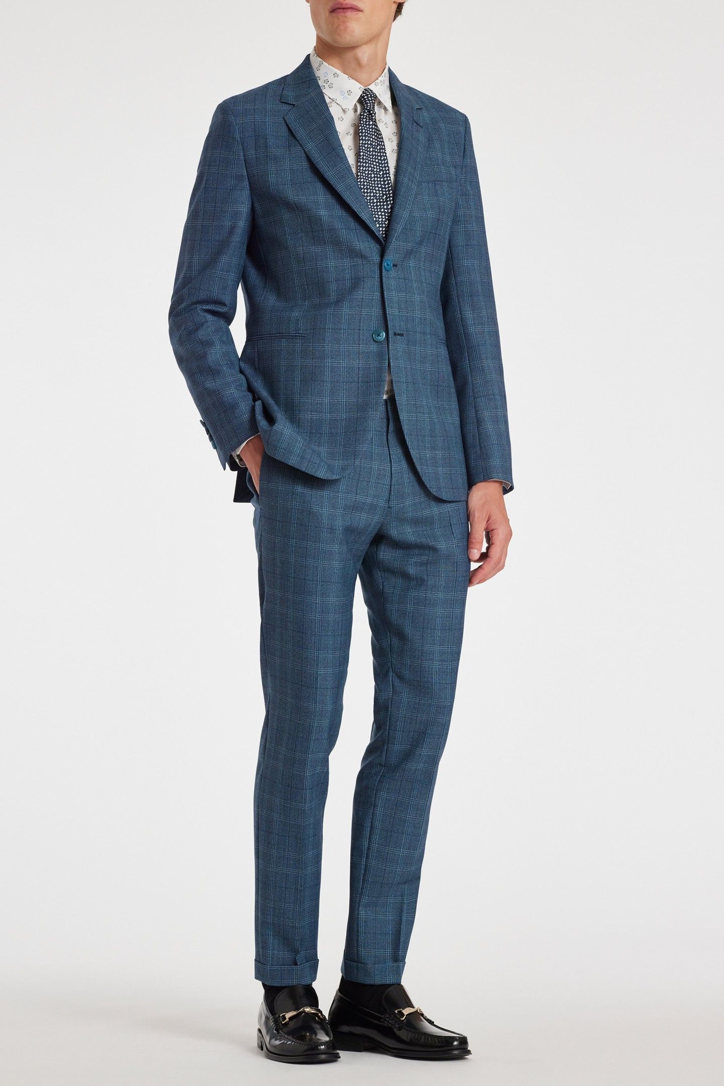GENTS 2 BTN JACKET TURQUOISE 3