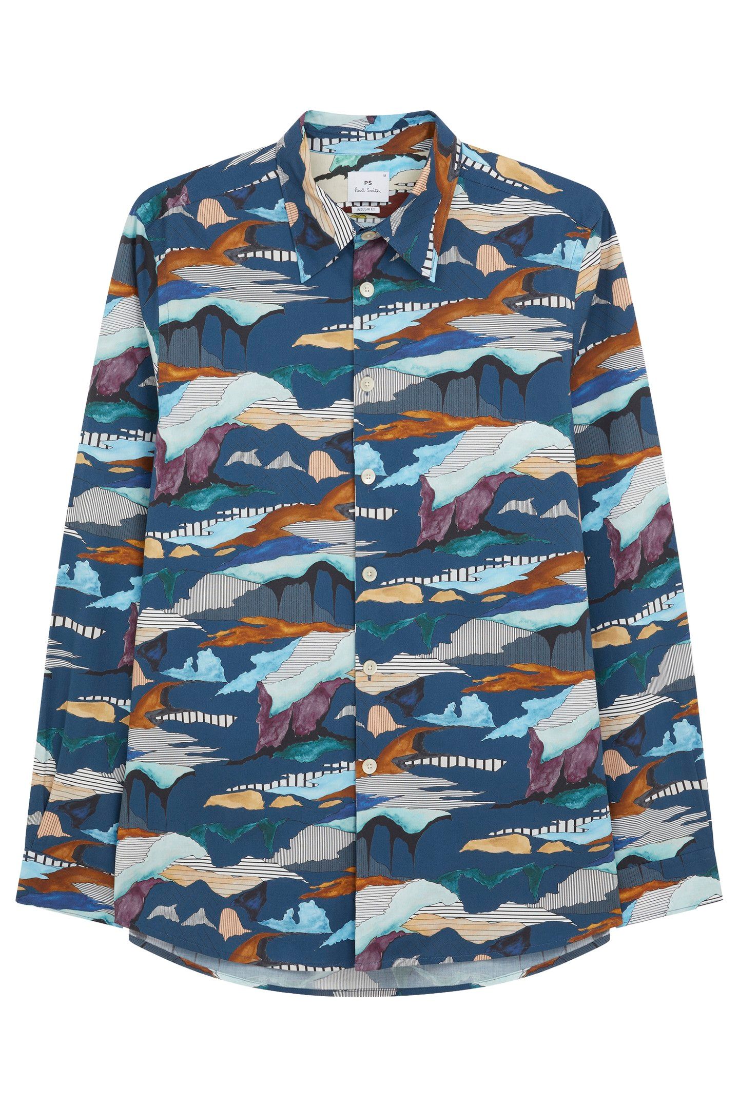MENS LS REGULAR FIT SHIRT INKY BLUE 3