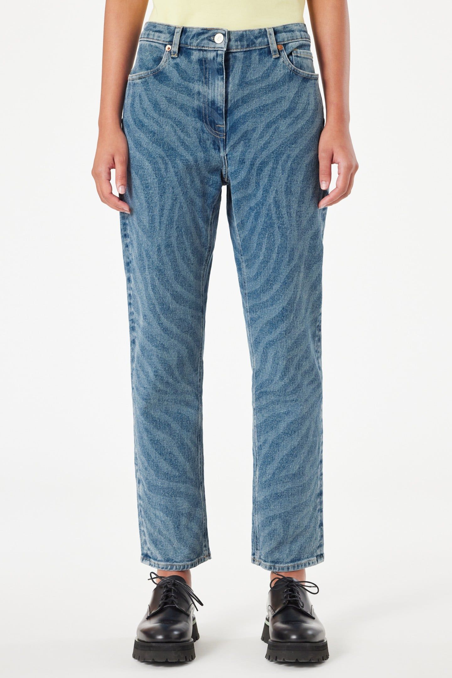 WOMENS STRAIGHT FIT JEAN PRINTED 1