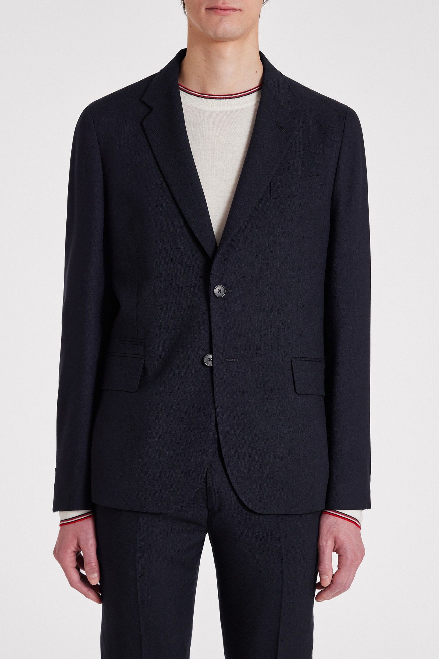 MENS 2 BUTTON JACKET VERY DARK NAVY 1