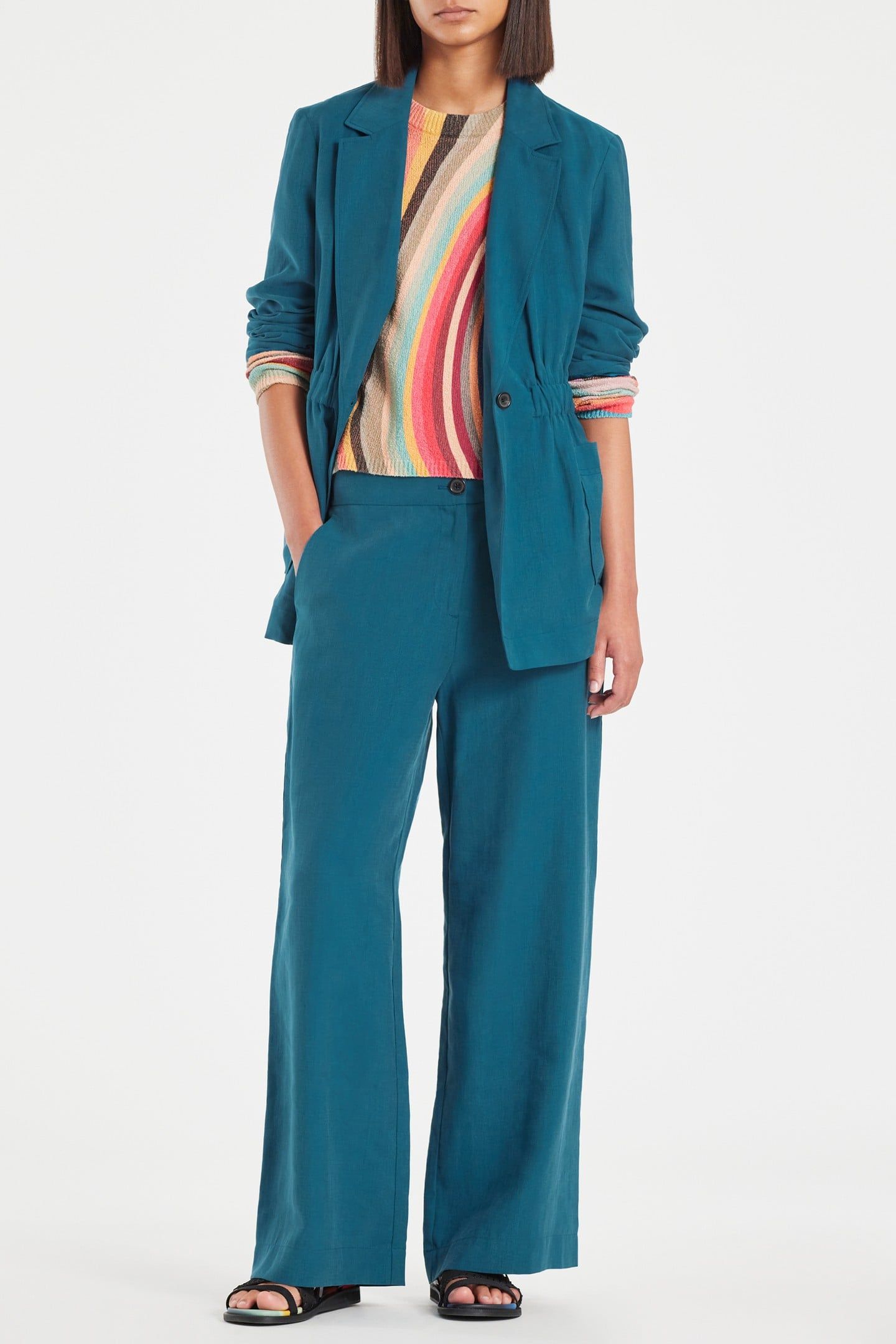 WOMENS CASUAL BLAZER INDIGO 3