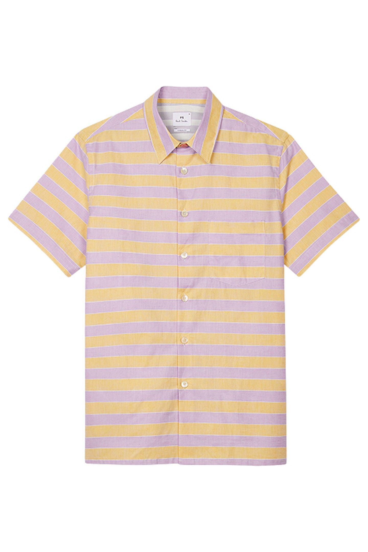 MENS SS CASUAL FIT SHIRT LEMON YELLOW 4
