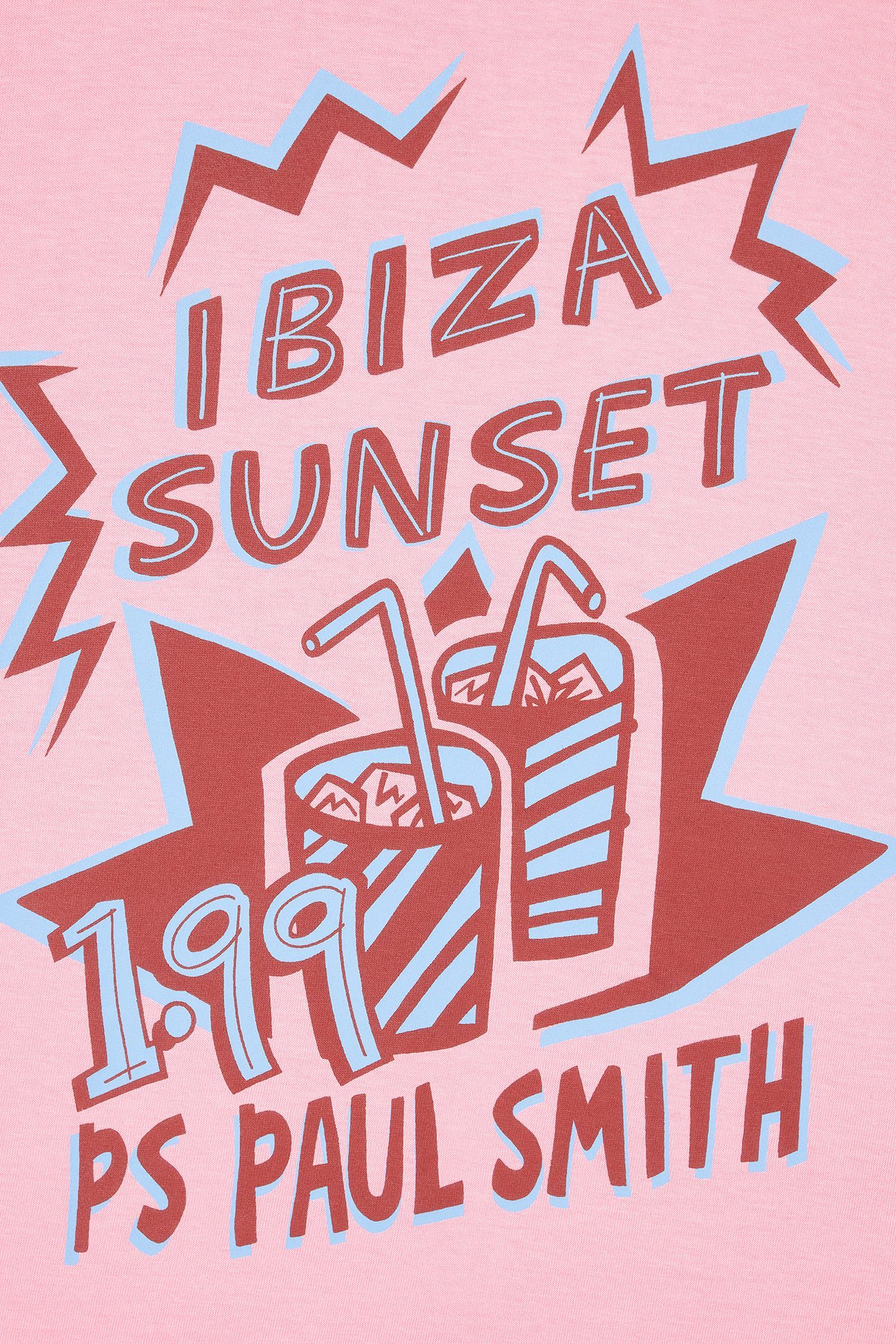 WOMENS IBIZA SUNSET T-SHIRT BUBBLEGUM/RASP 2