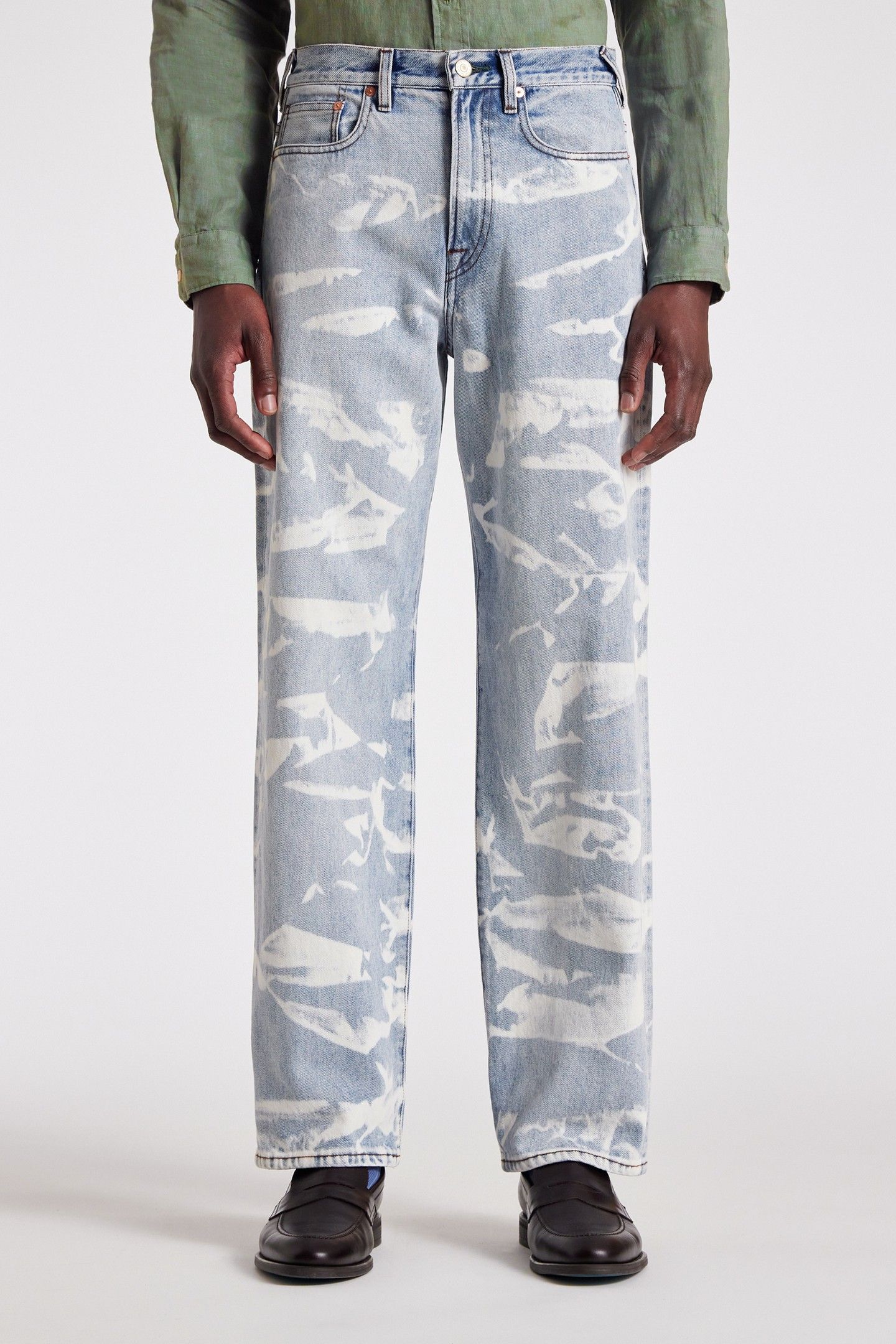 MENS RELAXED FIT JEAN LIGHT BLUE 1