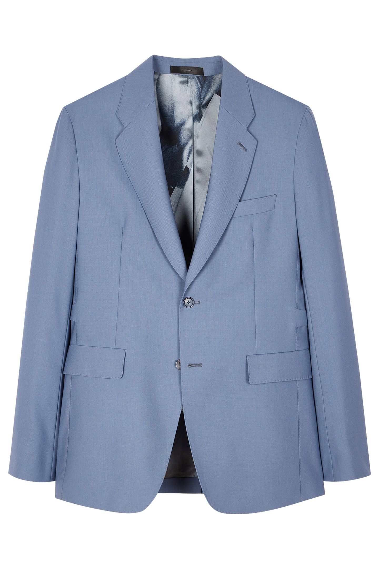 MENS 2 BUTTON JACKET PETROL BLUE 4