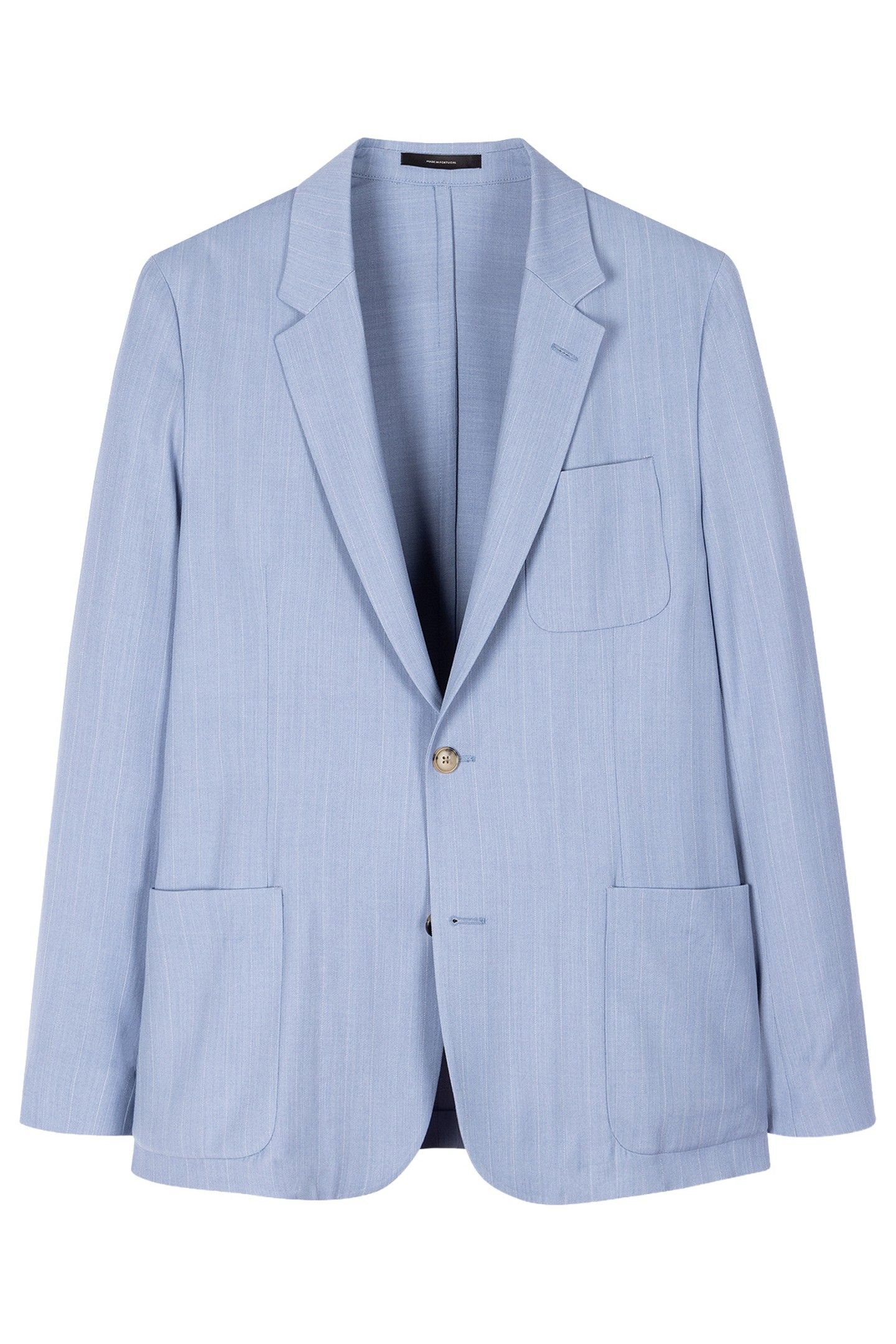 MENS 2 BTN PATCH POCKET JACKET BLUE 4