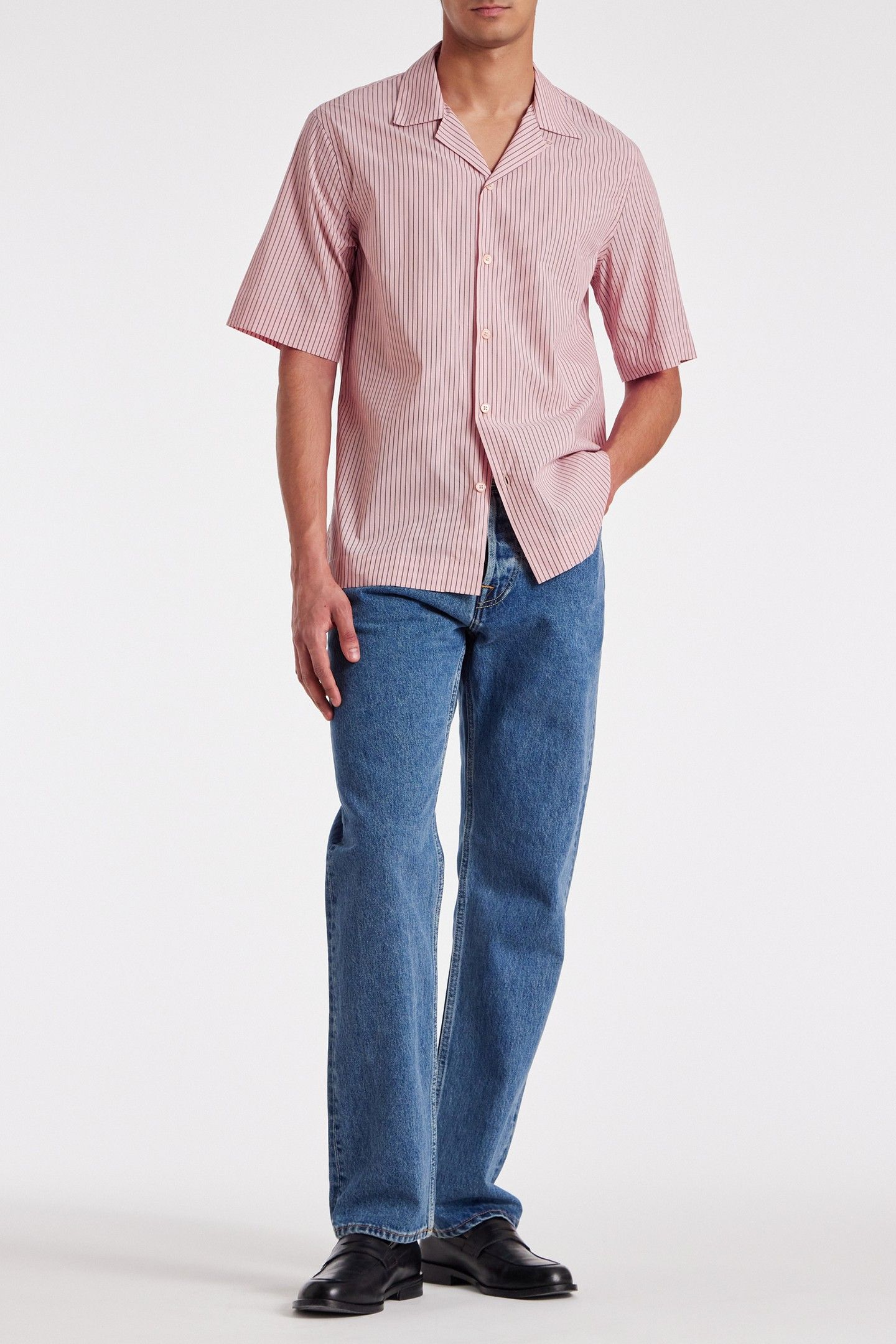 MENS S/S REGULAR FIT SHIRT PINK 3