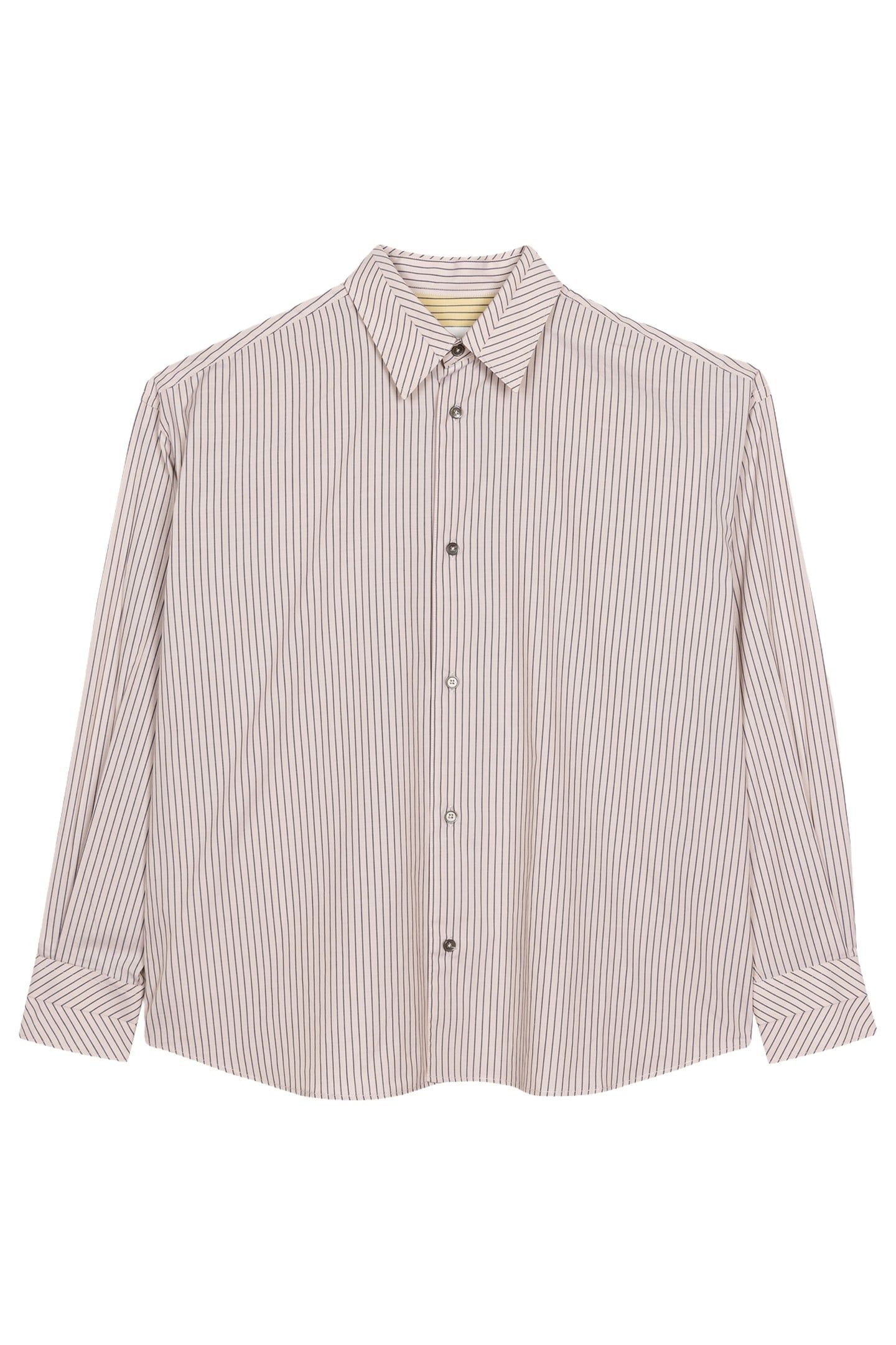 MENS S/C OVERSIZED SHIRT LIGHT BEIGE 6