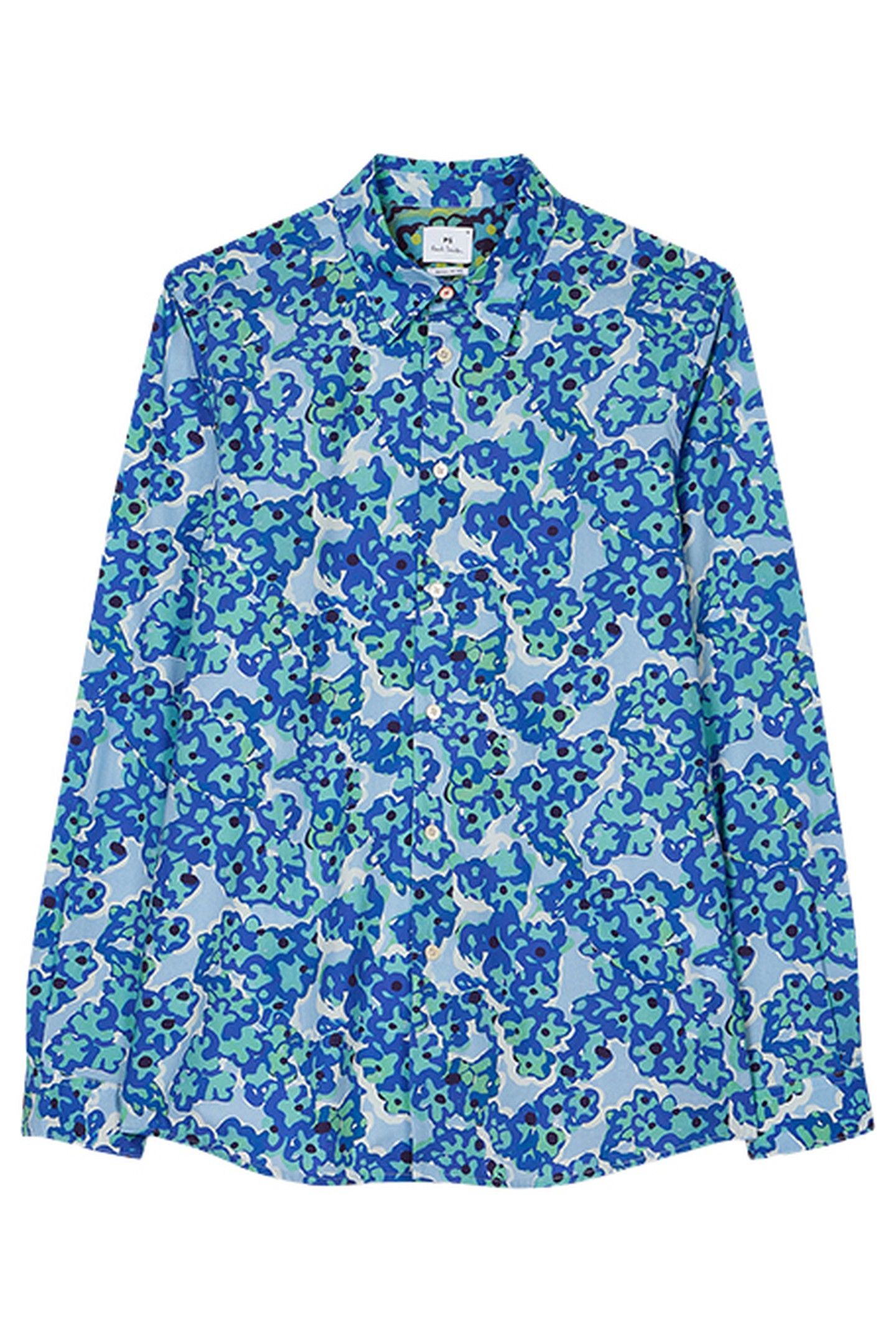 MENS LS REGULAR FIT SHIRT BLUE 4
