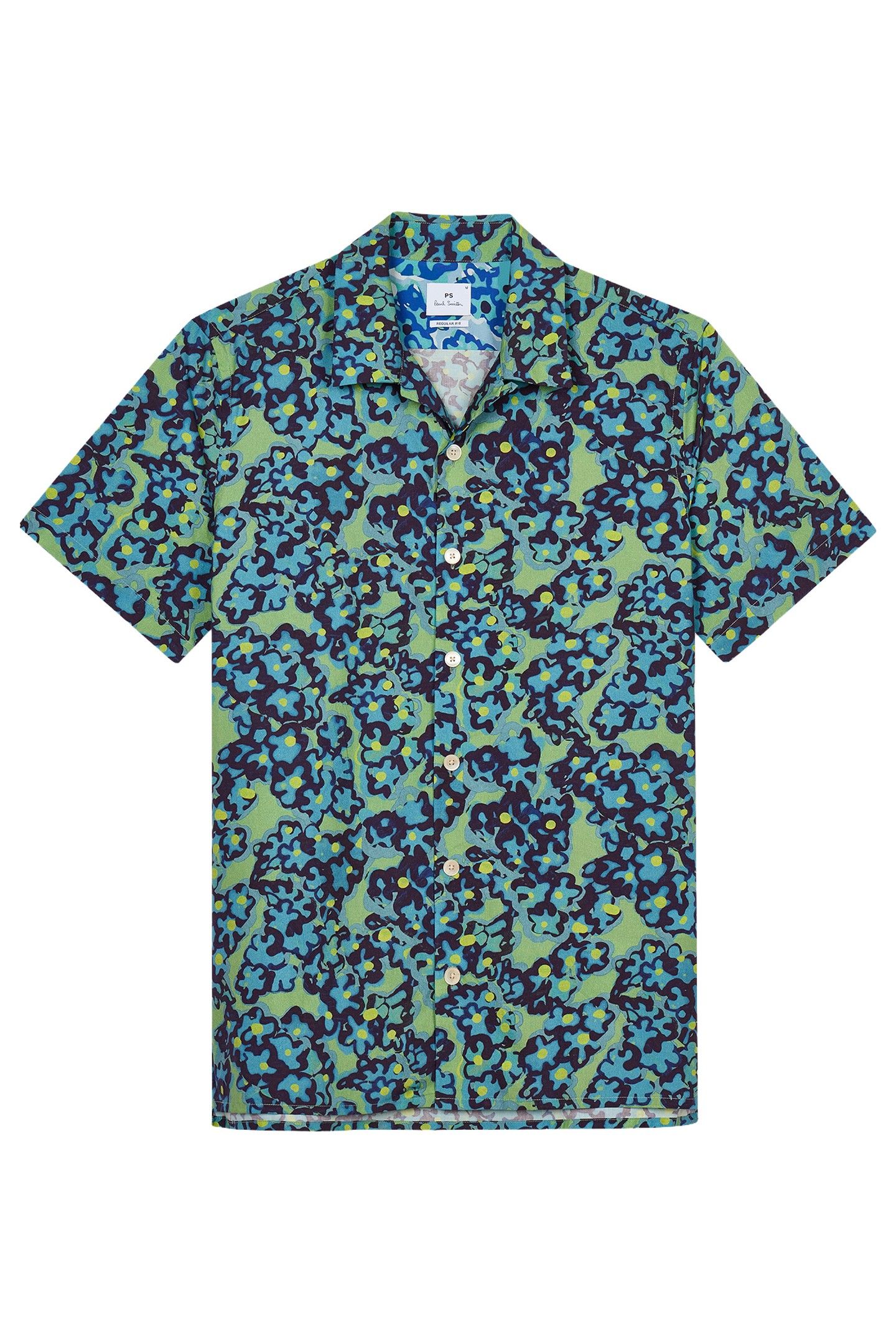 MENS SS REGULAR FIT SHIRT LT GREYISH GREEN 4