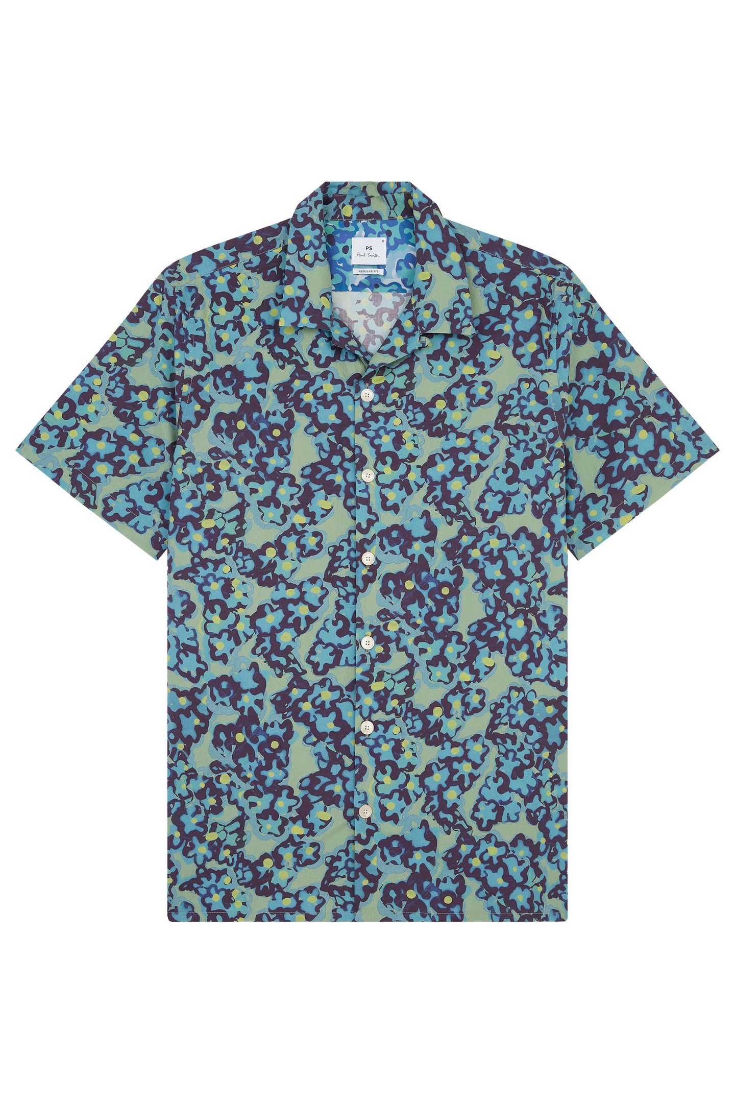 MENS SS REGULAR FIT SHIRT LT GREYISH GREEN 5