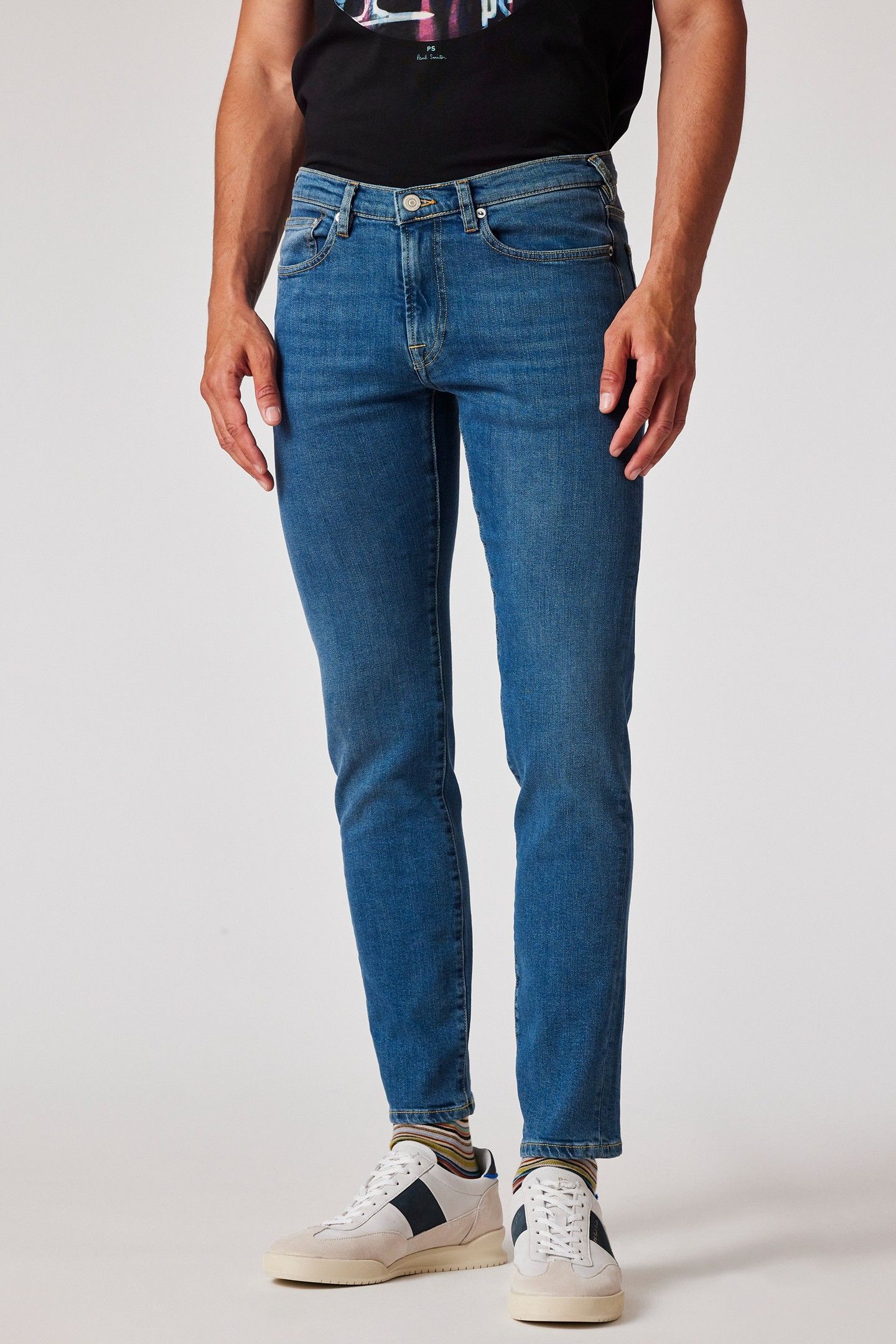 MENS SLIM FIT JEAN BLUE OVER DYED 1