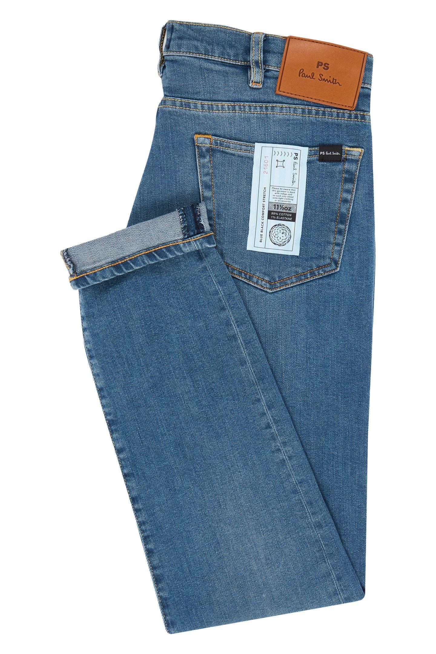 MENS SLIM FIT JEAN BLUE OVER DYED 5