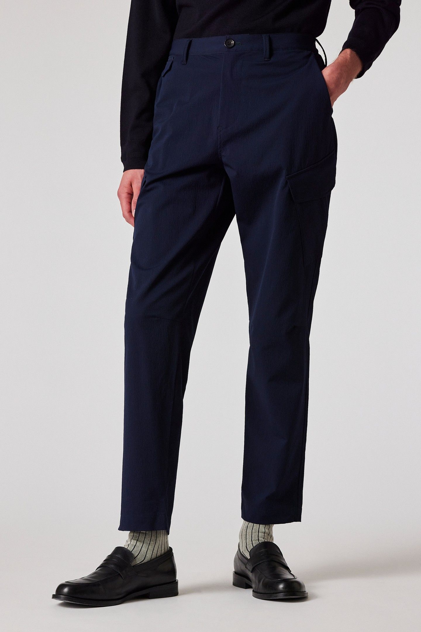 MENS CARGO TROUSER NAVY 1