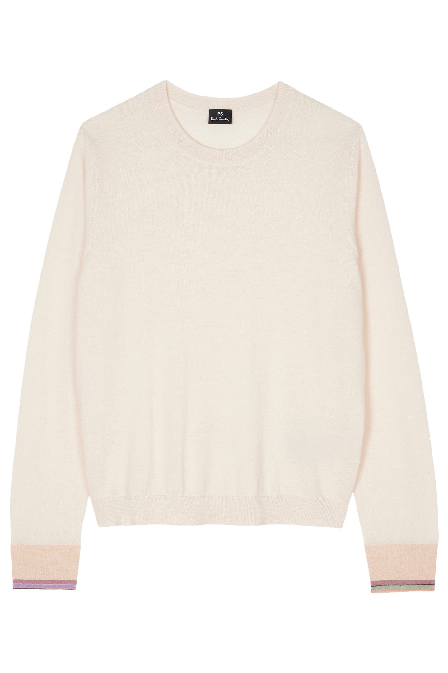 WOMENS KNITTED SWEATER CREW NECK OFF WHITE 1