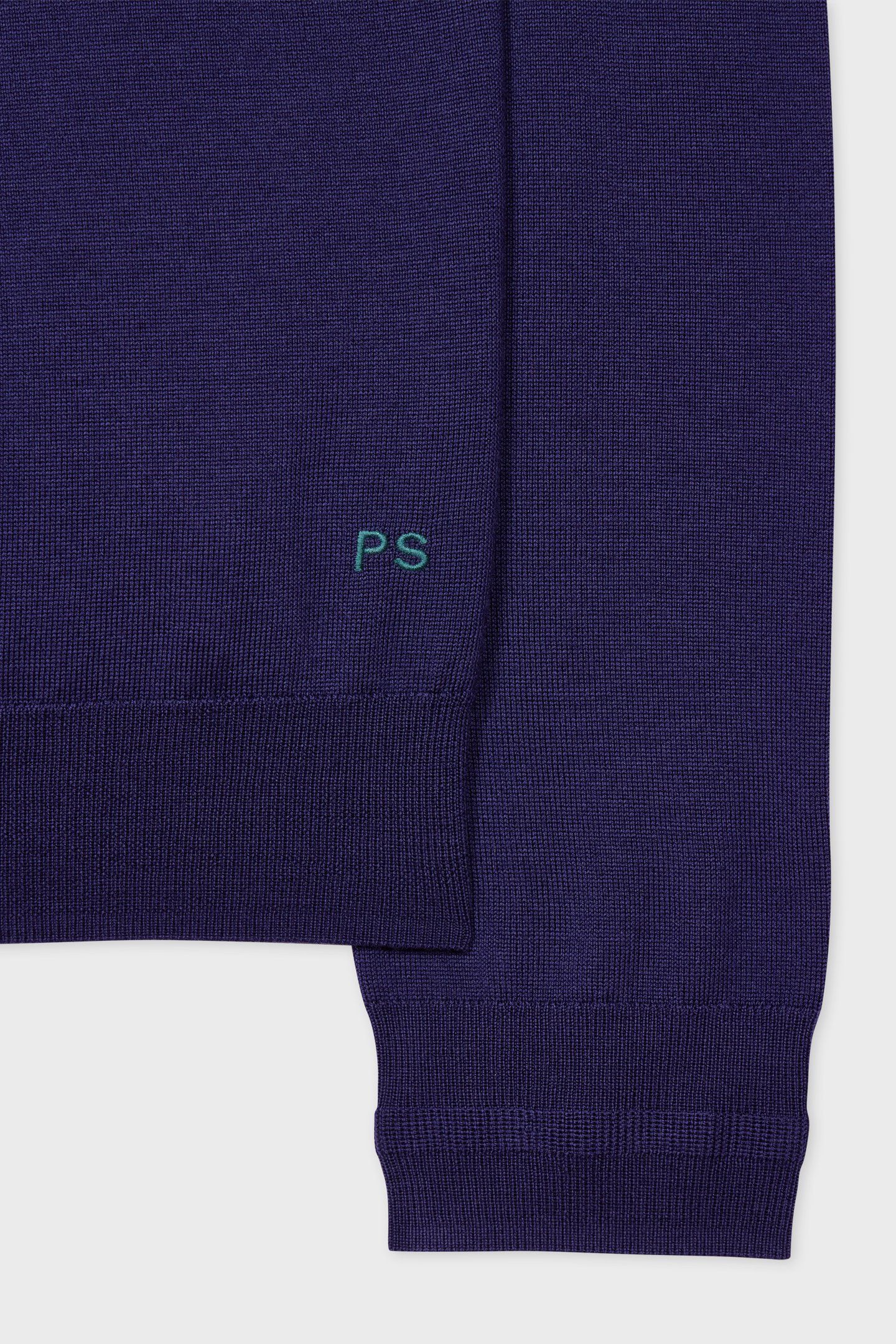MENS SWEATER LS POLO NAVY 5