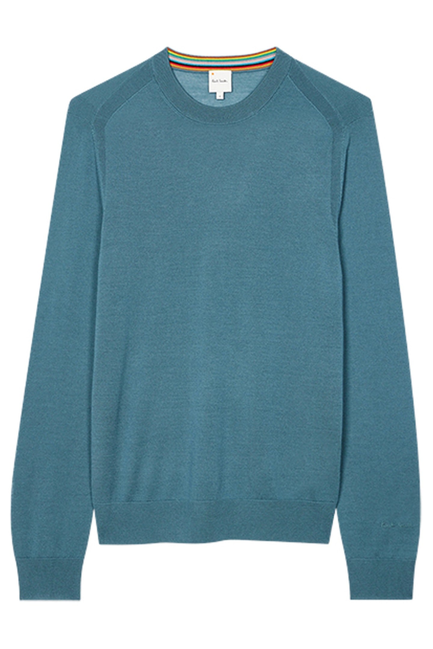 MENS SWEATER CREW NECK PETROL GREEN 8