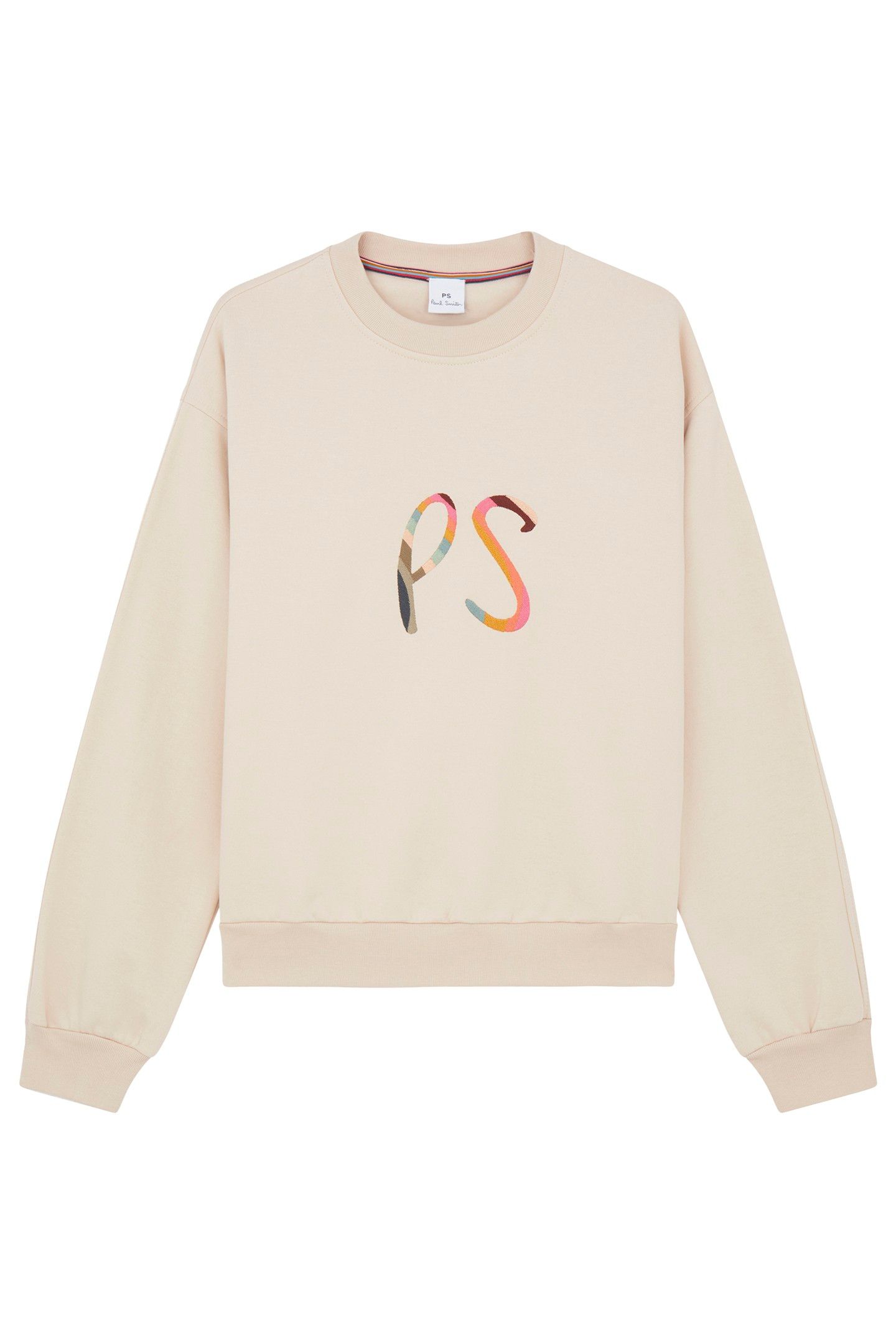 WOMENS SWIRL LOGO SWEATSHIRT TAN 4