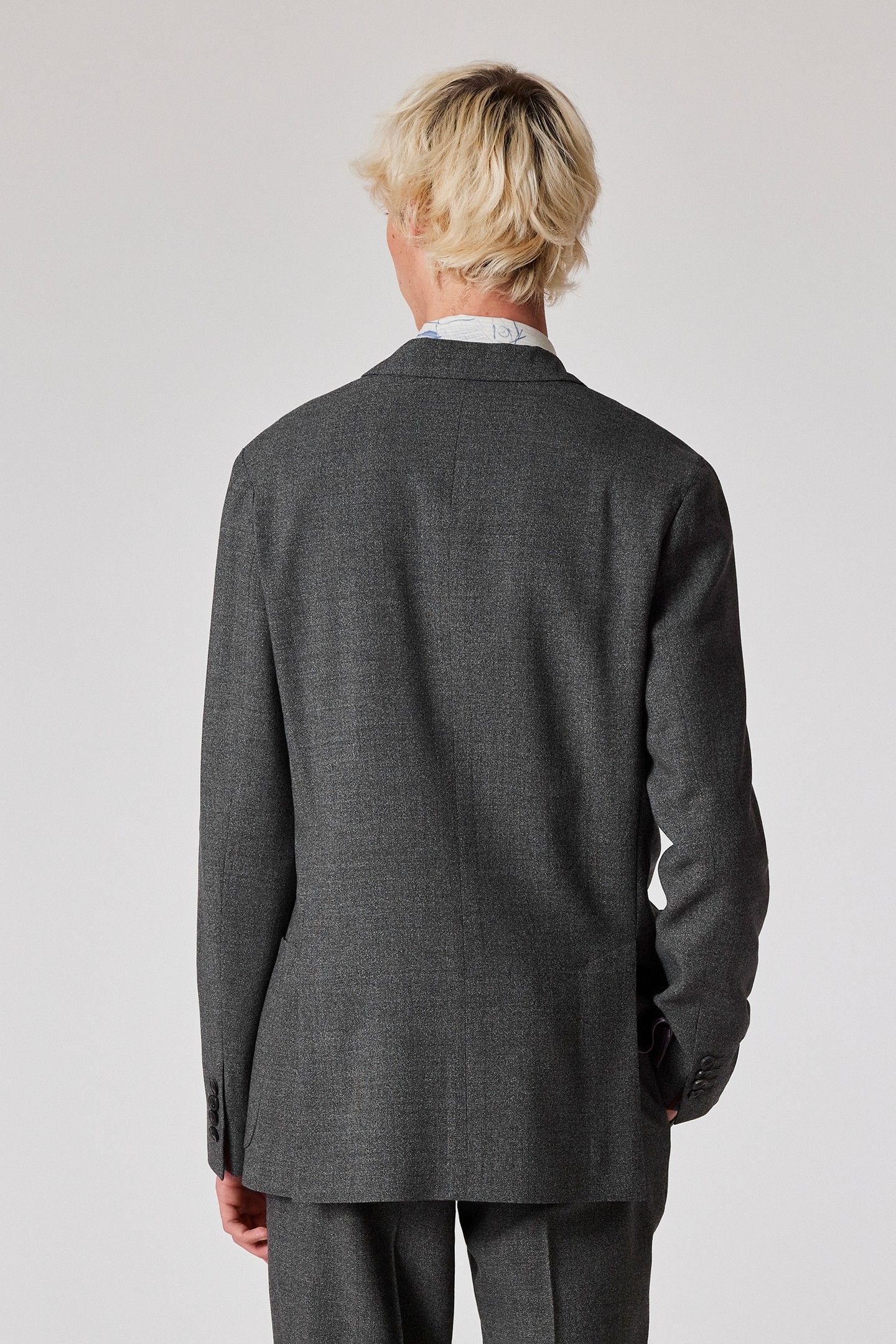 MENS 2 BUTTON JACKET GREY 2