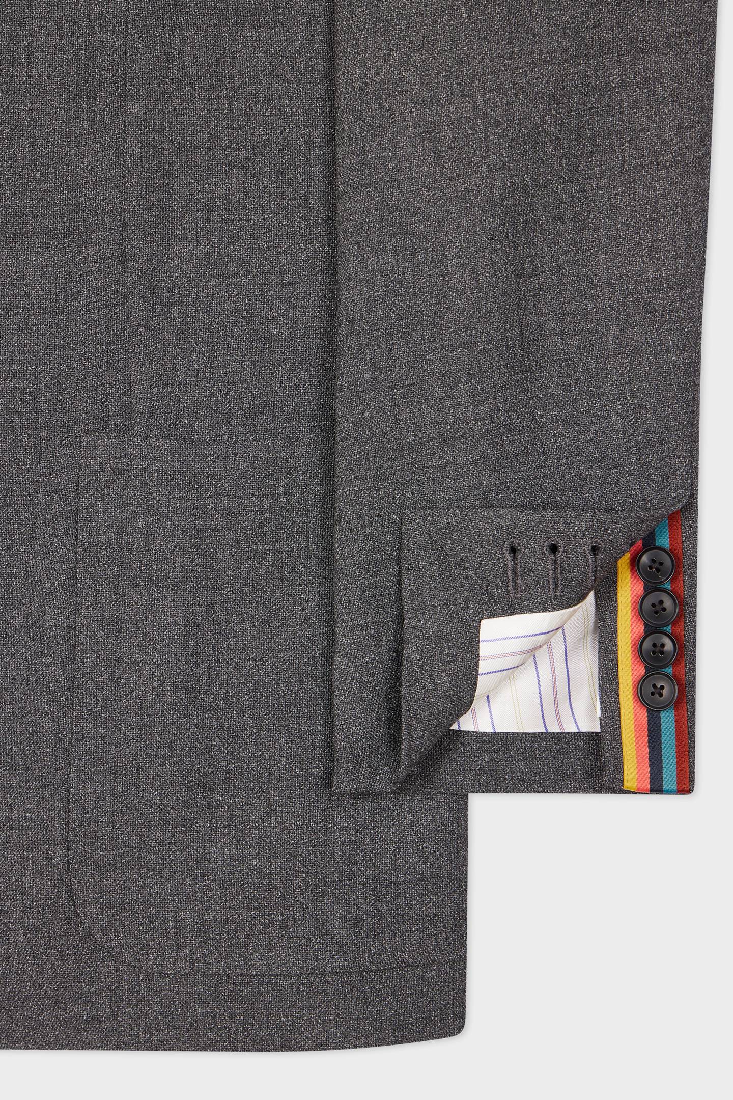 MENS 2 BUTTON JACKET GREY 8