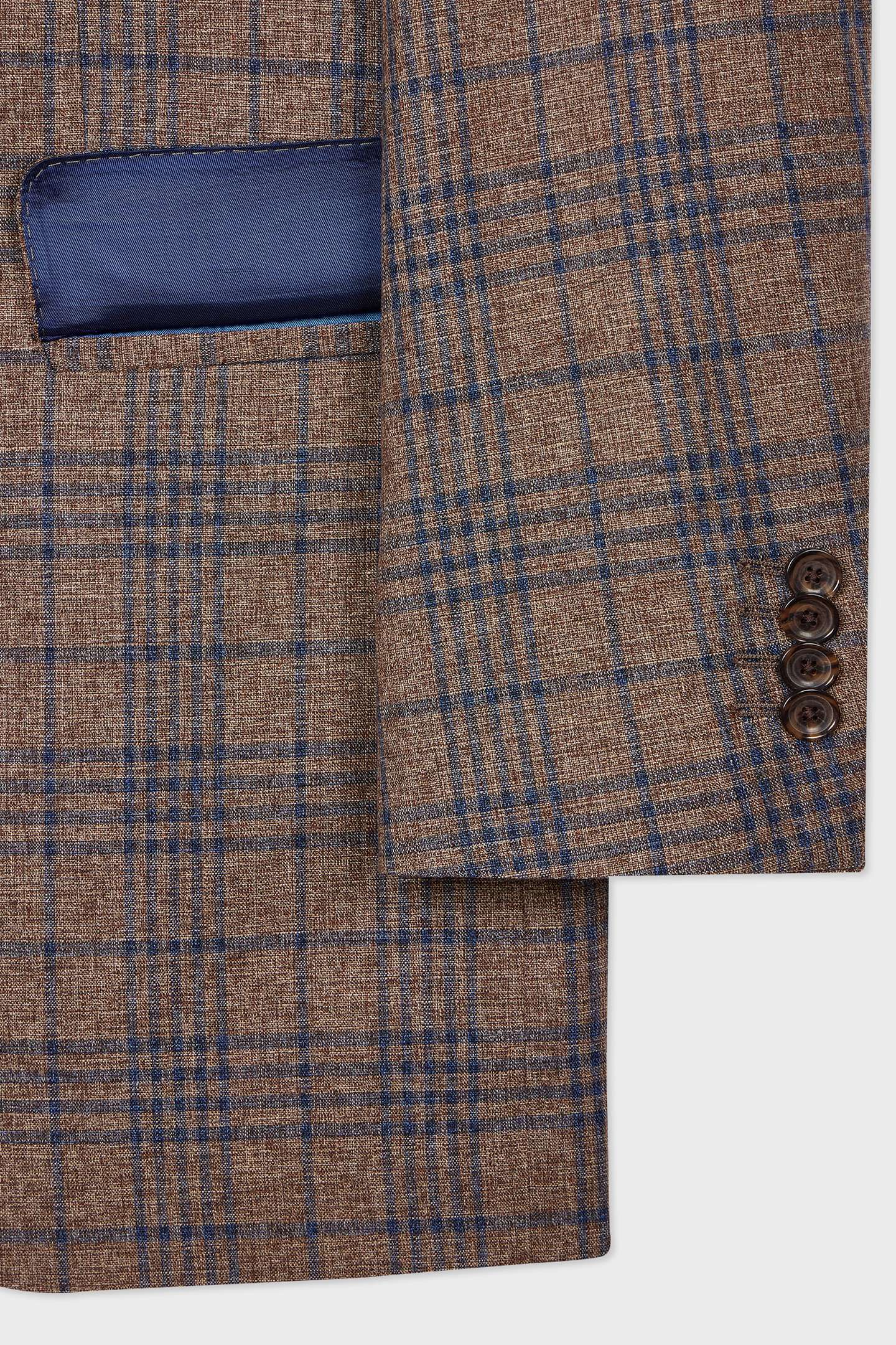 MENS 2 BUTTON JACKET BROWN 7