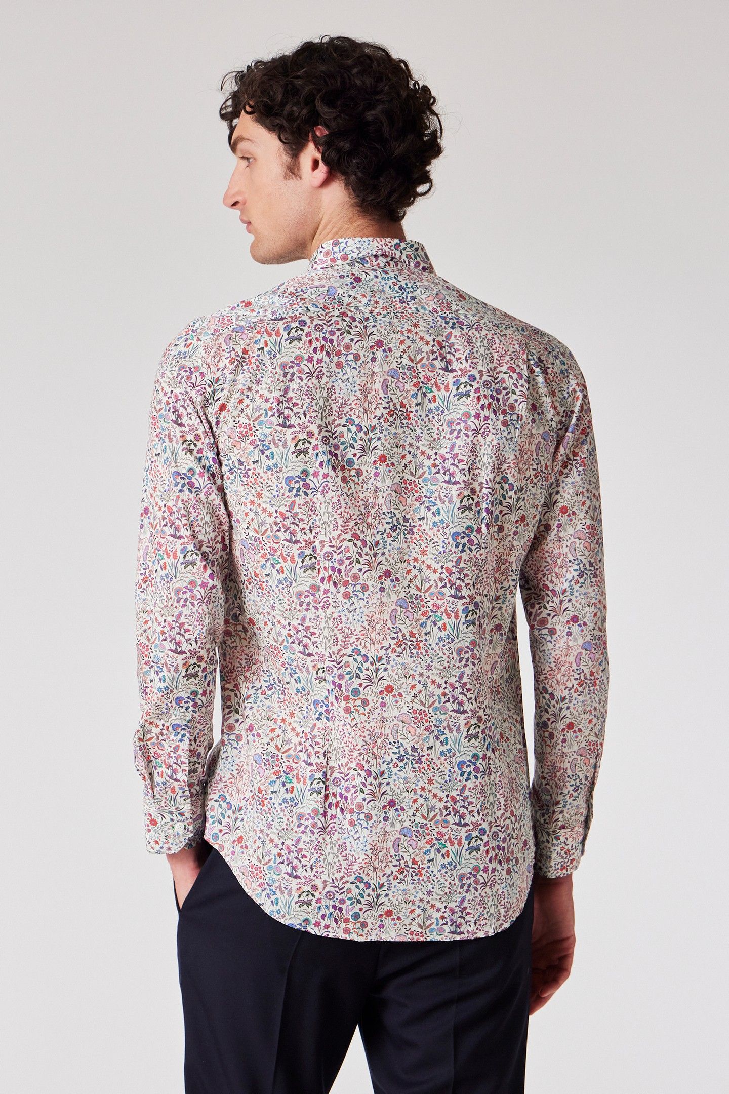 MENS S/C TAILORED FIT SHIRT MULTI COLOURED 2