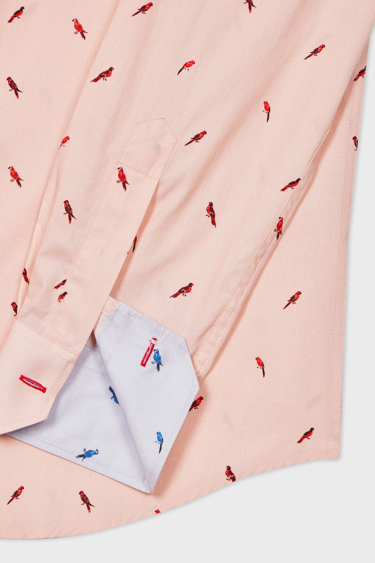 MENS S/C TAILORED FIT SHIRT PINK 5