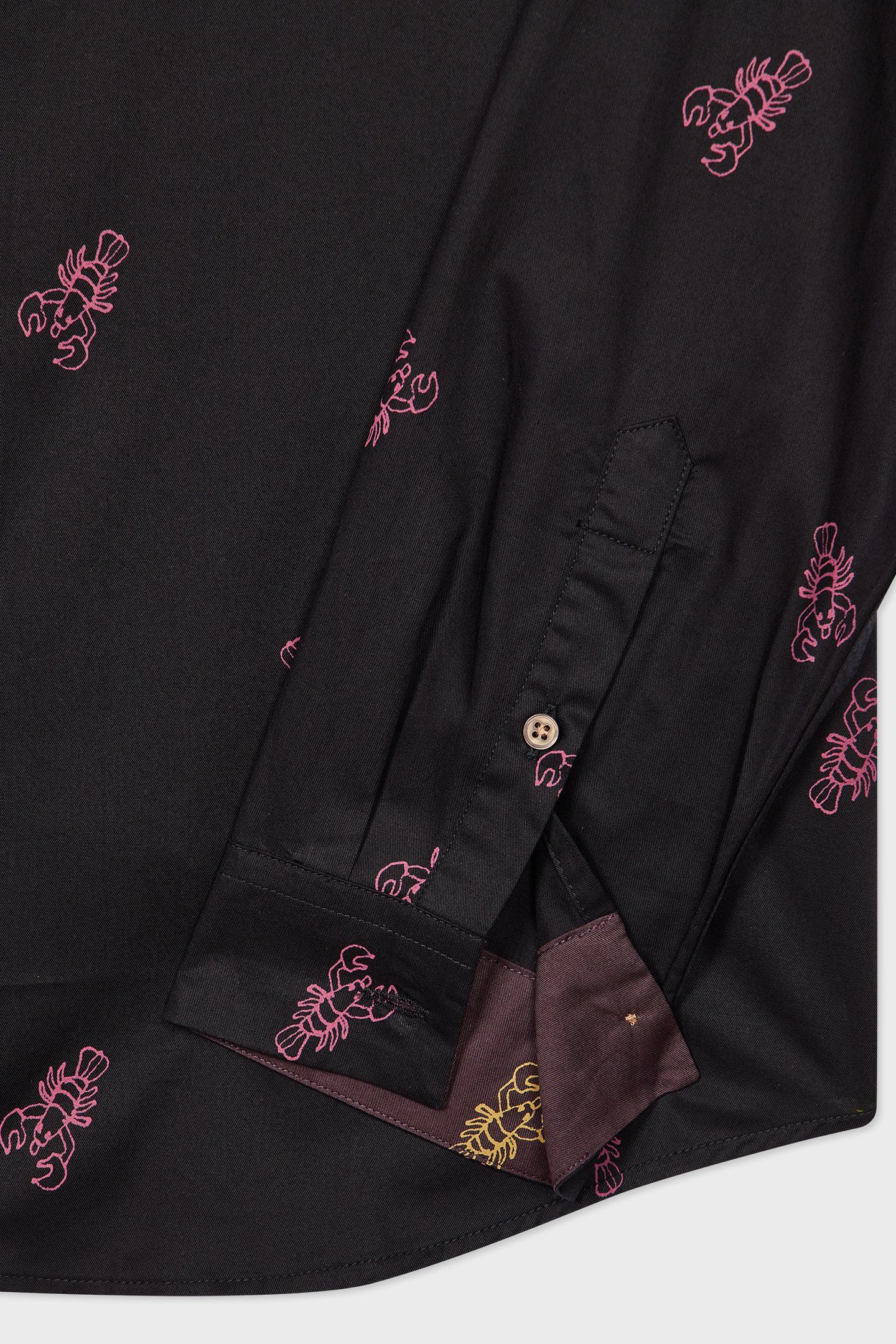 MENS LS SLIM FIT SHIRT BLACK 7