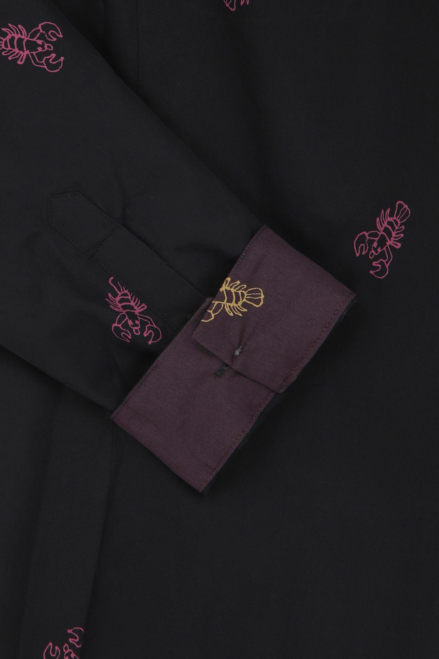 MENS LS SLIM FIT SHIRT BLACK 8