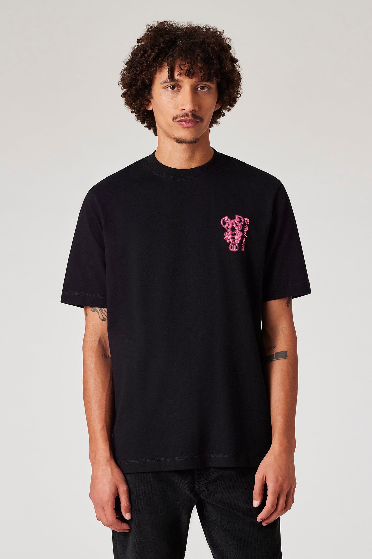 MENS REG FIT SS TSHIRT LOBSTER BLACK 1