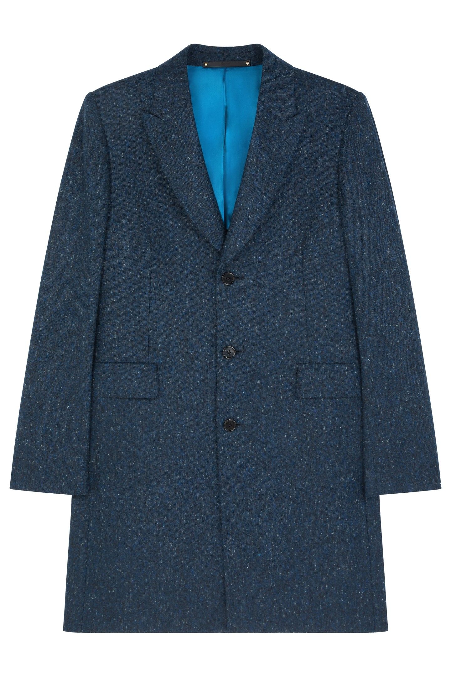 MENS 2 BUTTON JACKET PETROL BLUE 1